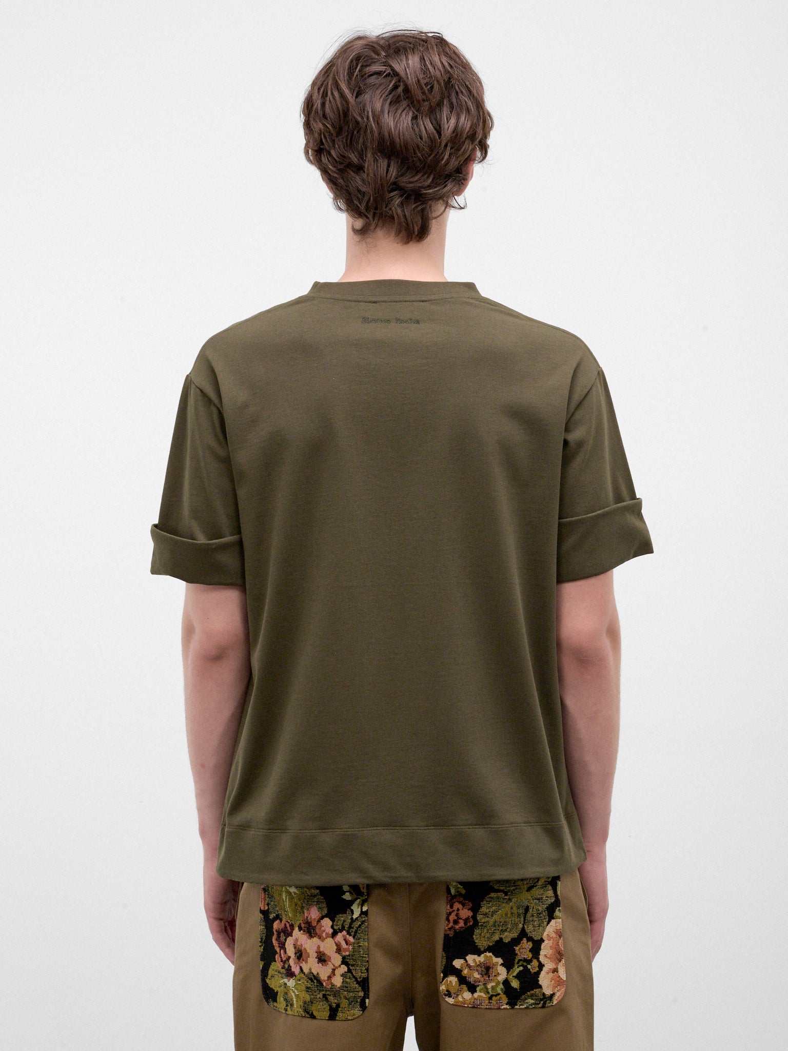 Khaki Fitted Wire Turn-Up Tee (5485-0562-KHAKI)