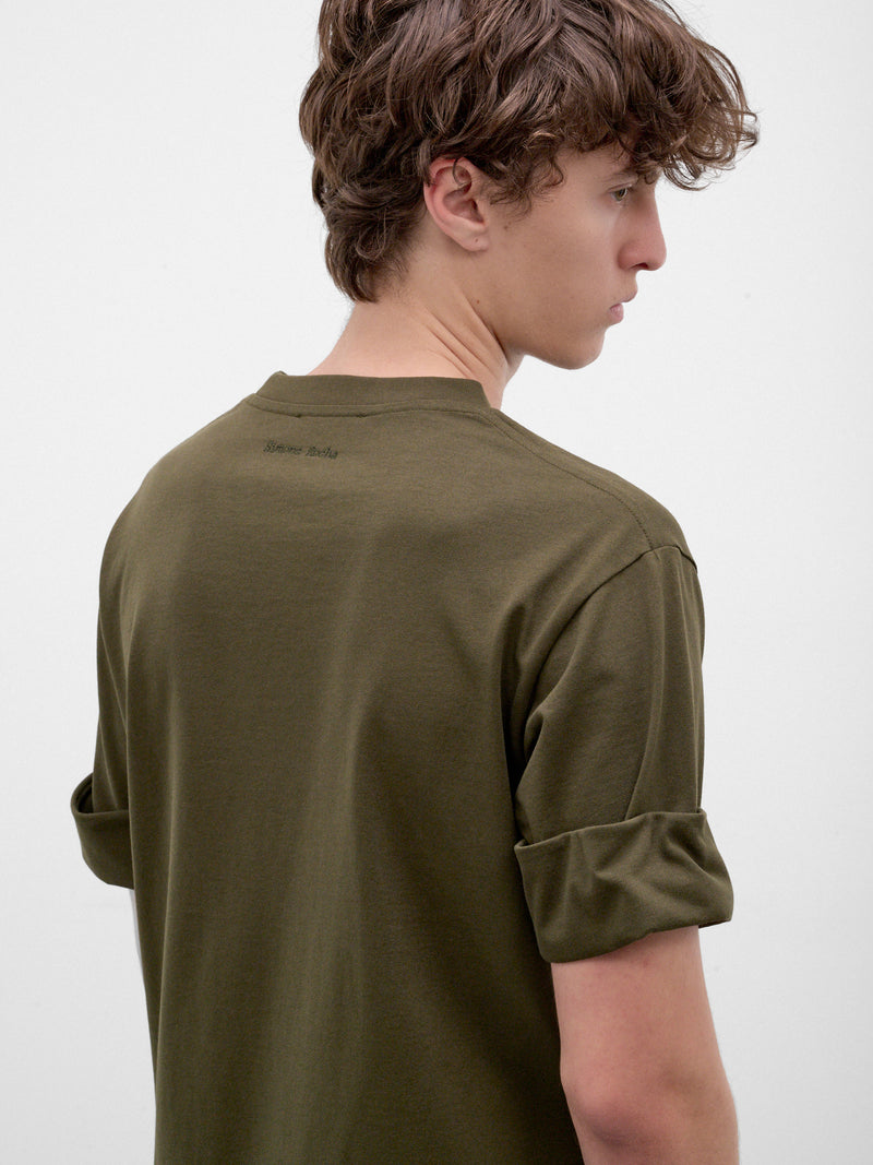Khaki Fitted Wire Turn-Up Tee (5485-0562-KHAKI)