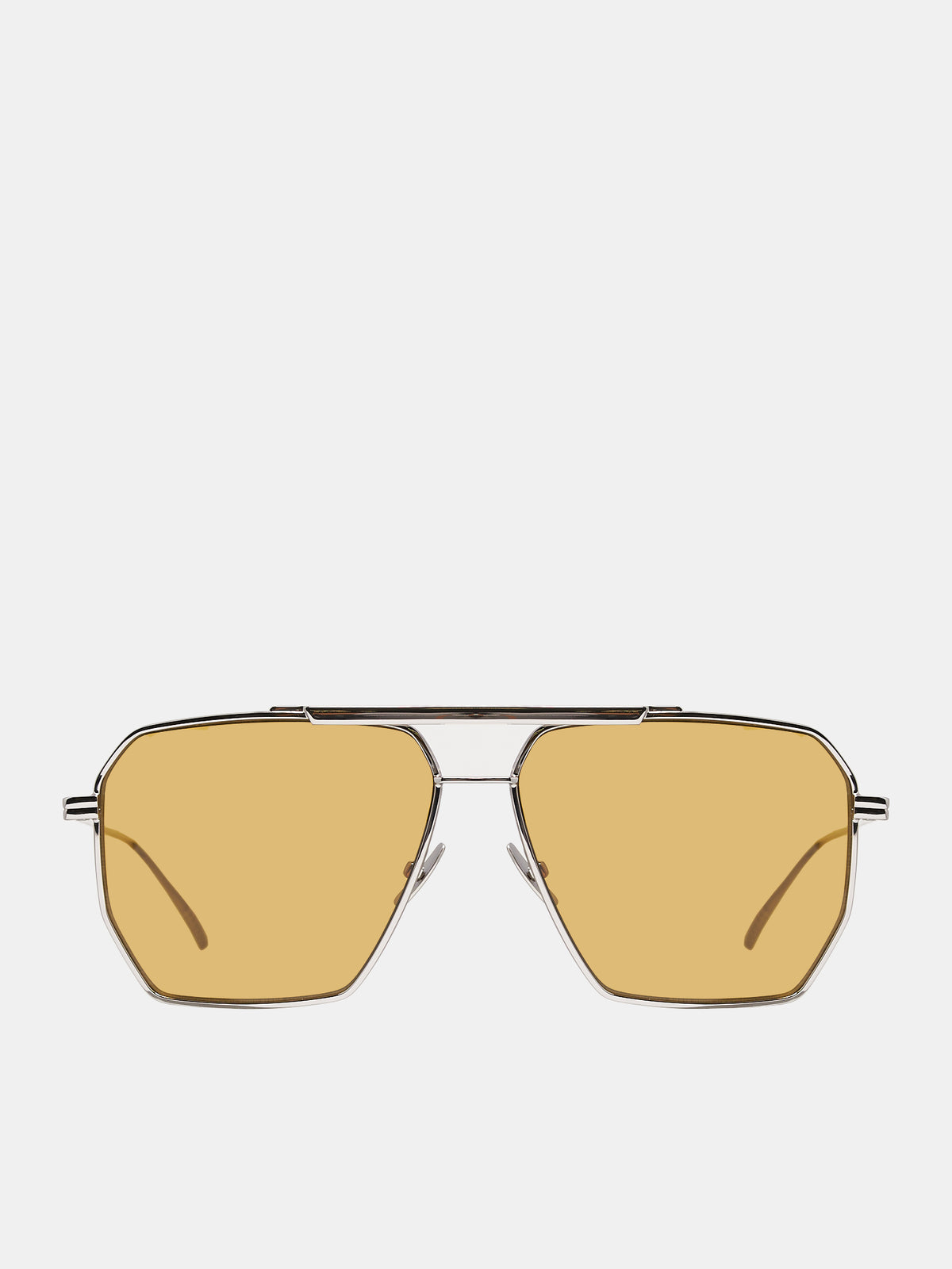 Classic Aviator Sunglasses (590248V4450-1398-SILVER)