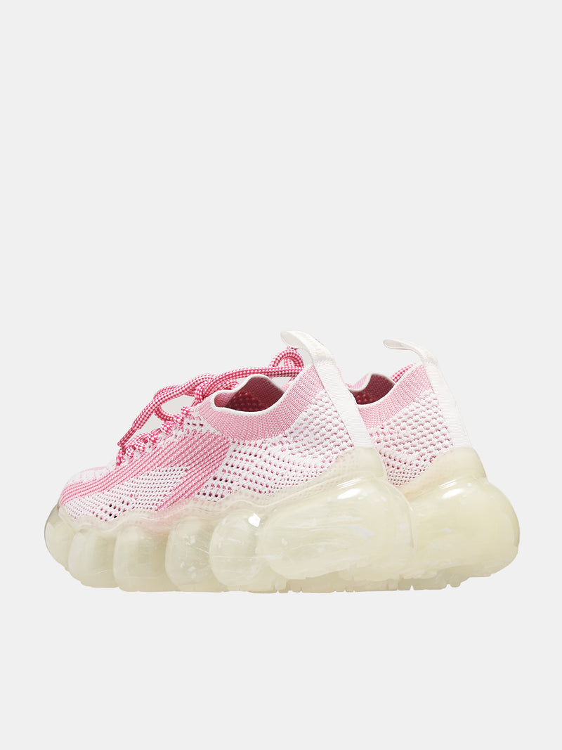 Jewelry Recycle Sneakers (595-WHITE-PINK)