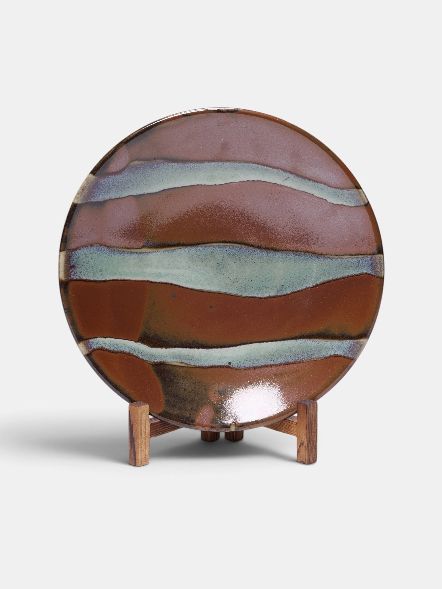 Vintage Abstract Wavy Pattern Plate (PLATE#2)