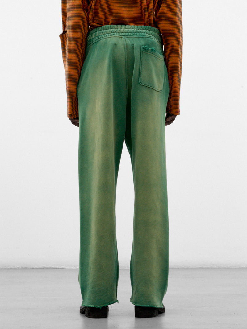 Washed Green Cotton Maintenance Sweatpants (5M001Q3018GRN-GREEN)