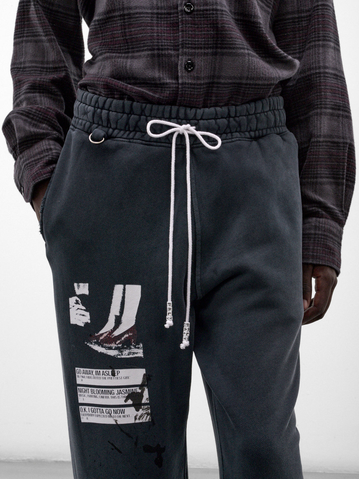 Vintage Black Cotton Maintenance Sweatpants (5M001Q3018VBK-VINTAGE-BLACK)