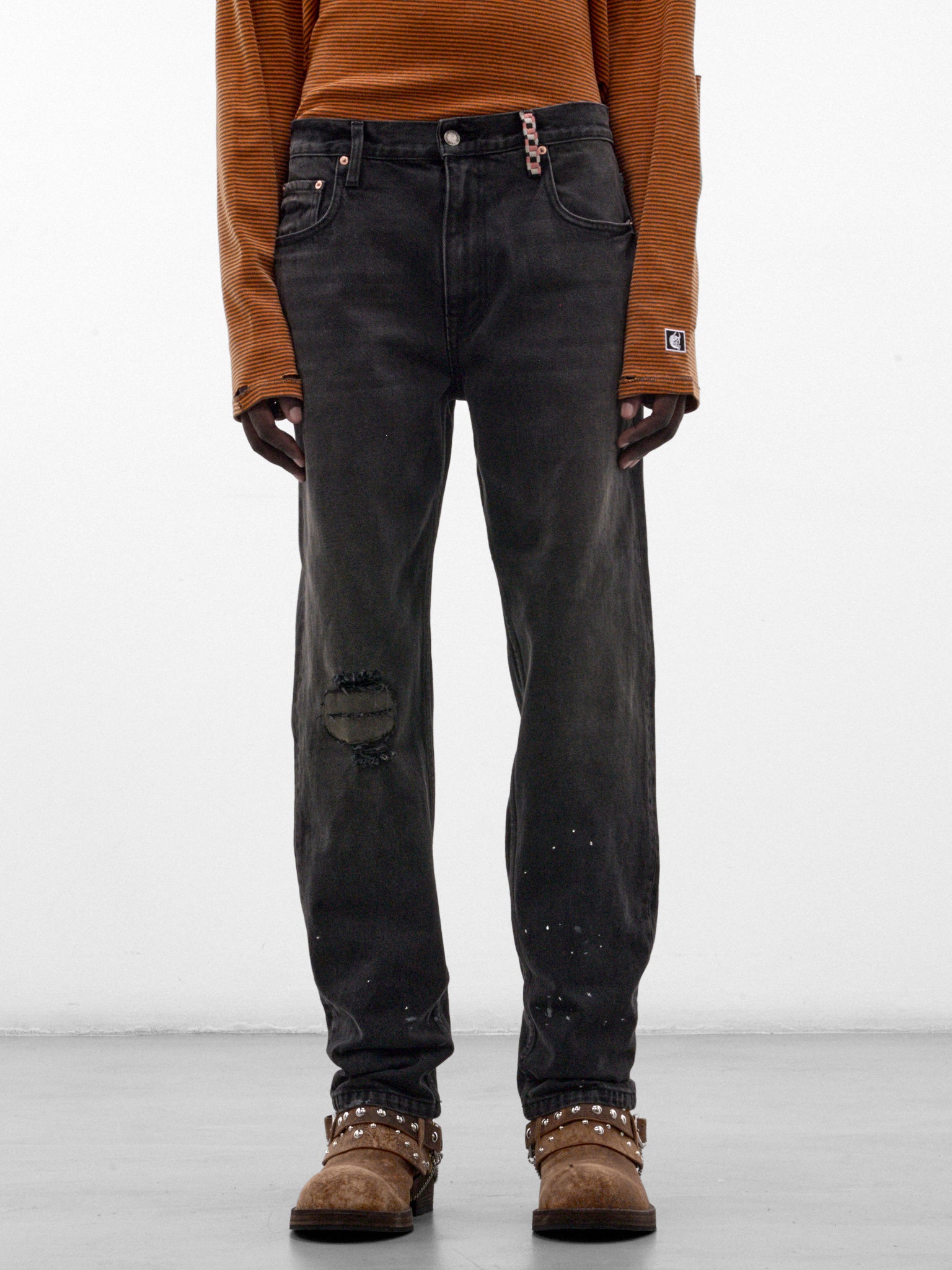 Light Black Idole Straight Jeans (5M011Q3018LBK-LIGHT-BLACK)