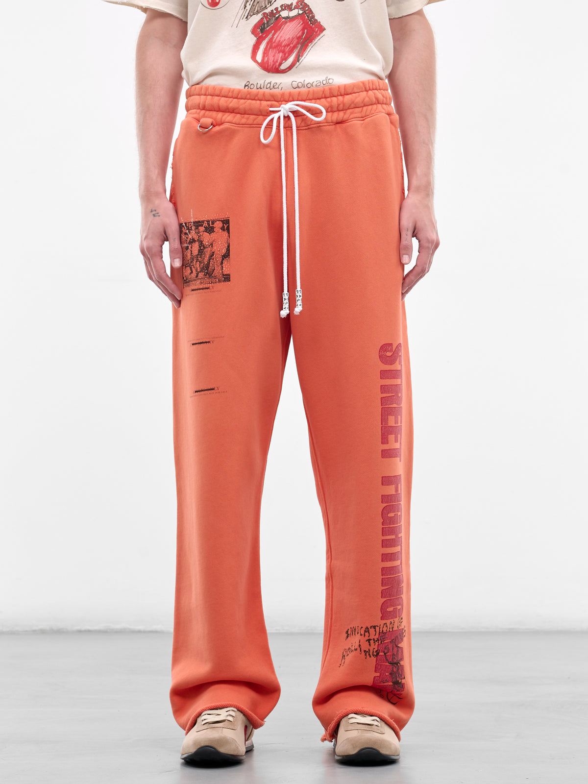 Paly x Rolling Stones No Expectations Sweatpants (5U001Q2021-ORANGE)