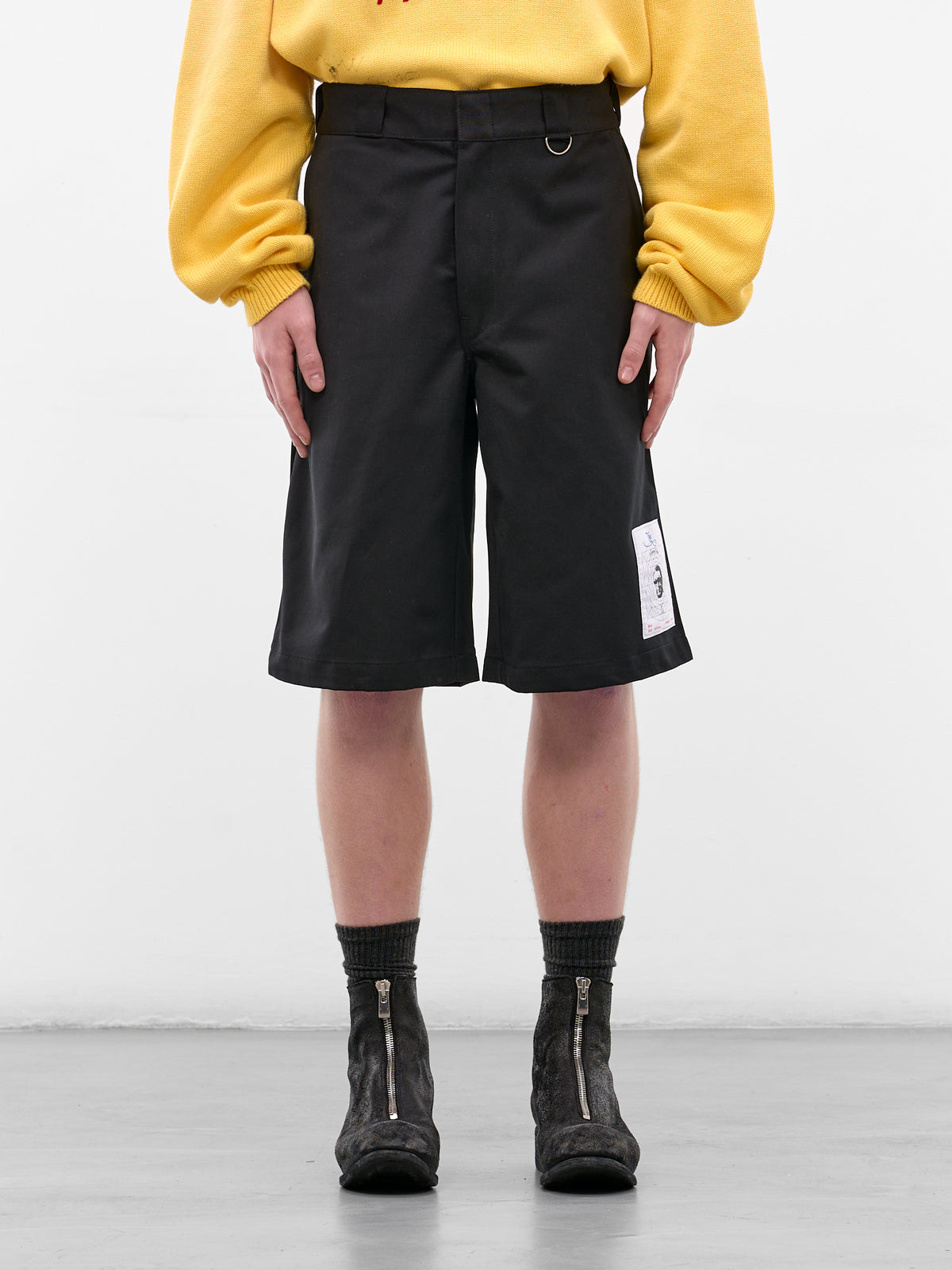 Sudden Sadness Baggy Work Shorts (5U008Q1010BLK-BLACK)