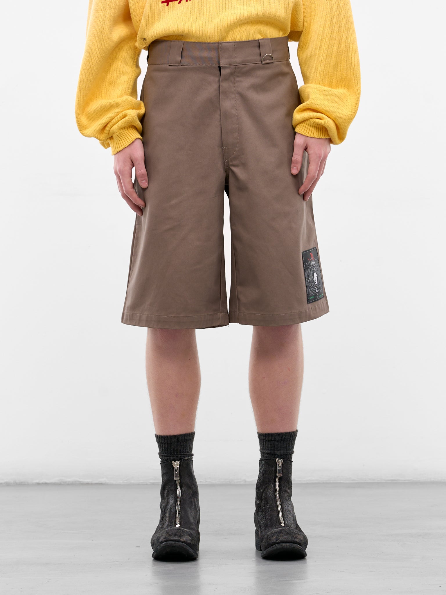 Sudden Sadness Baggy Work Shorts (5U008Q1010BRN-BROWN)