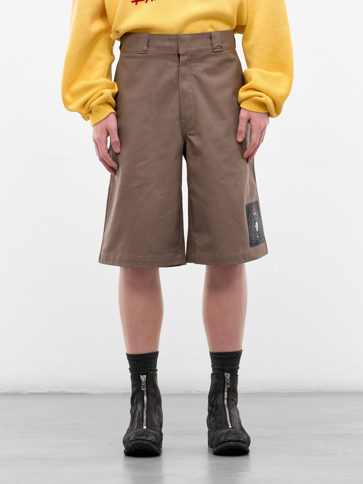 Sudden Sadness Baggy Work Shorts (5U008Q1010BRN-BROWN)