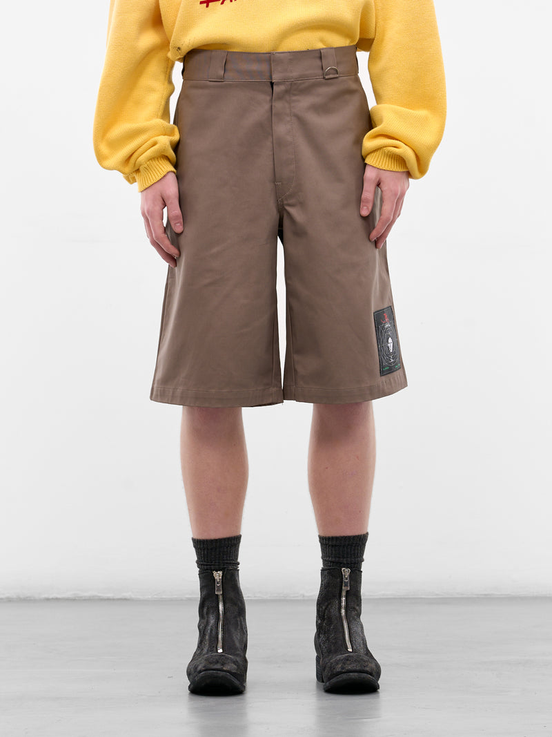 Sudden Sadness Baggy Work Shorts (5U008Q1010BRN-BROWN)