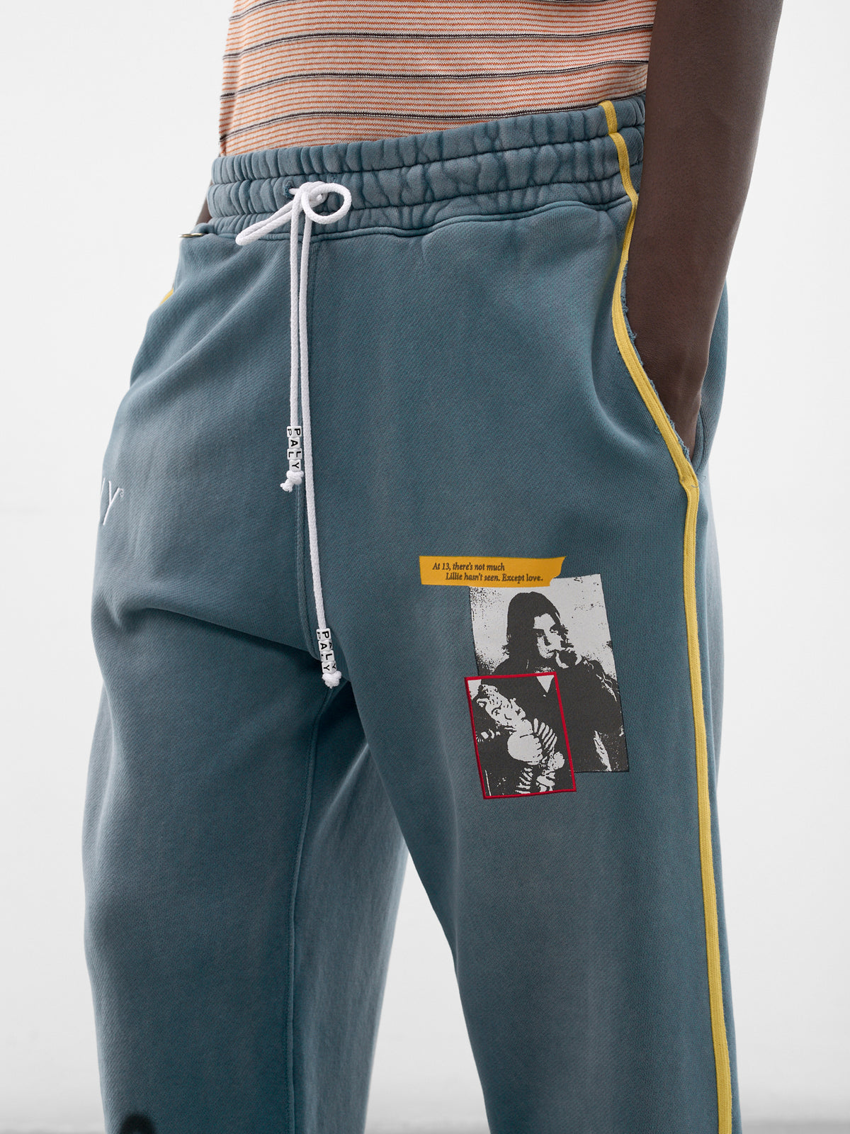 Turquoise Streetwise Airbrush Sweatpants (5U016Q1010-TURQUOISE)