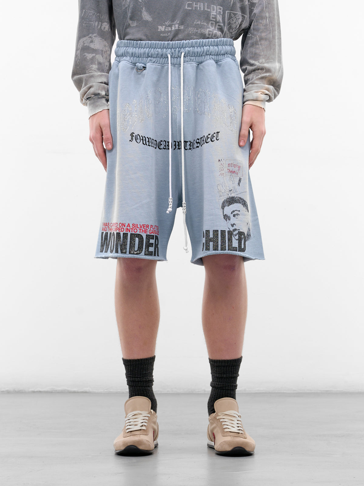 Bobby Driscoll Sweat Shorts (5U017Q1010BBY-BABY-BLUE)