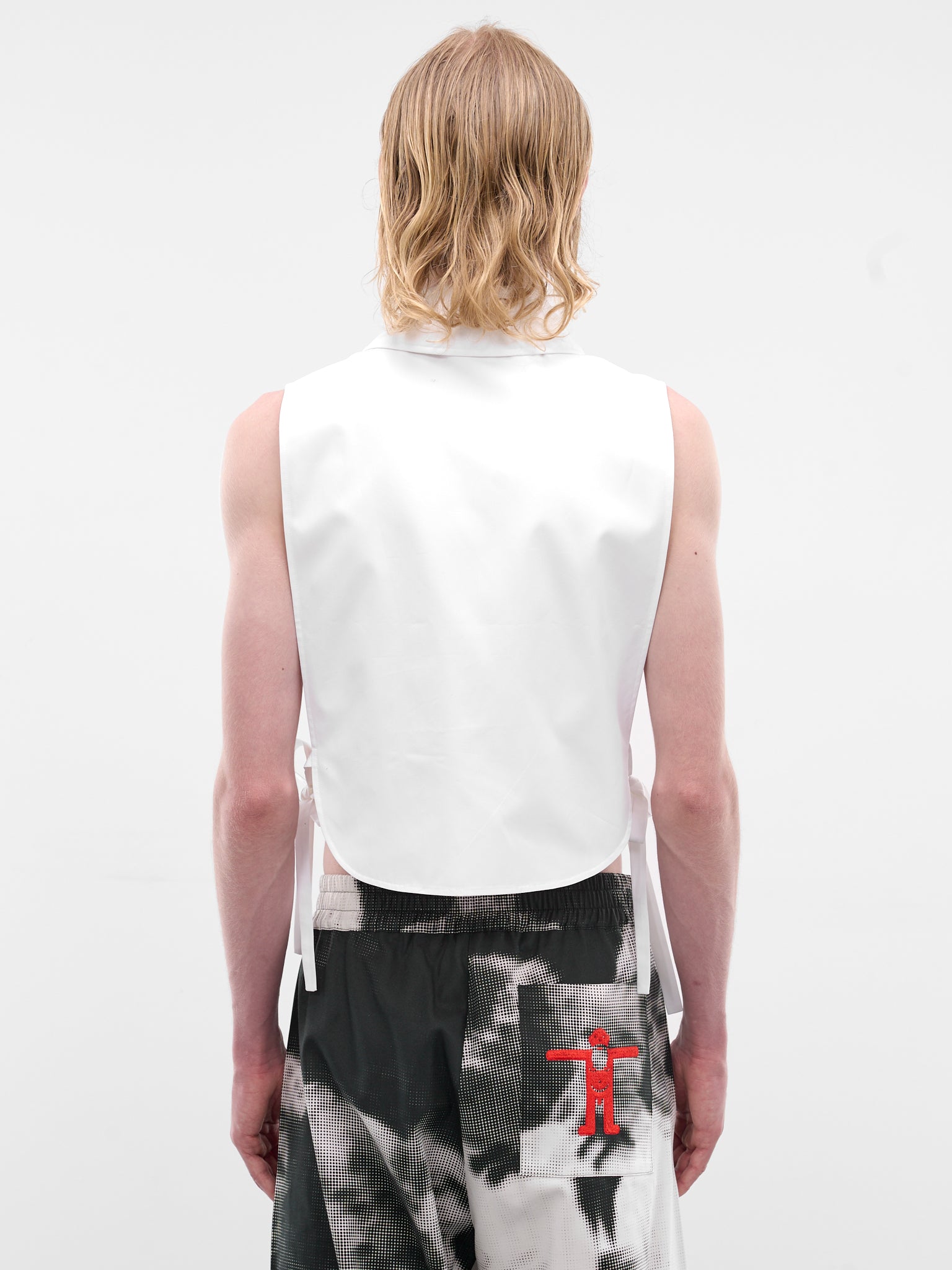 Bib Collar Shirt Vest (6007-CC19-WHITE)