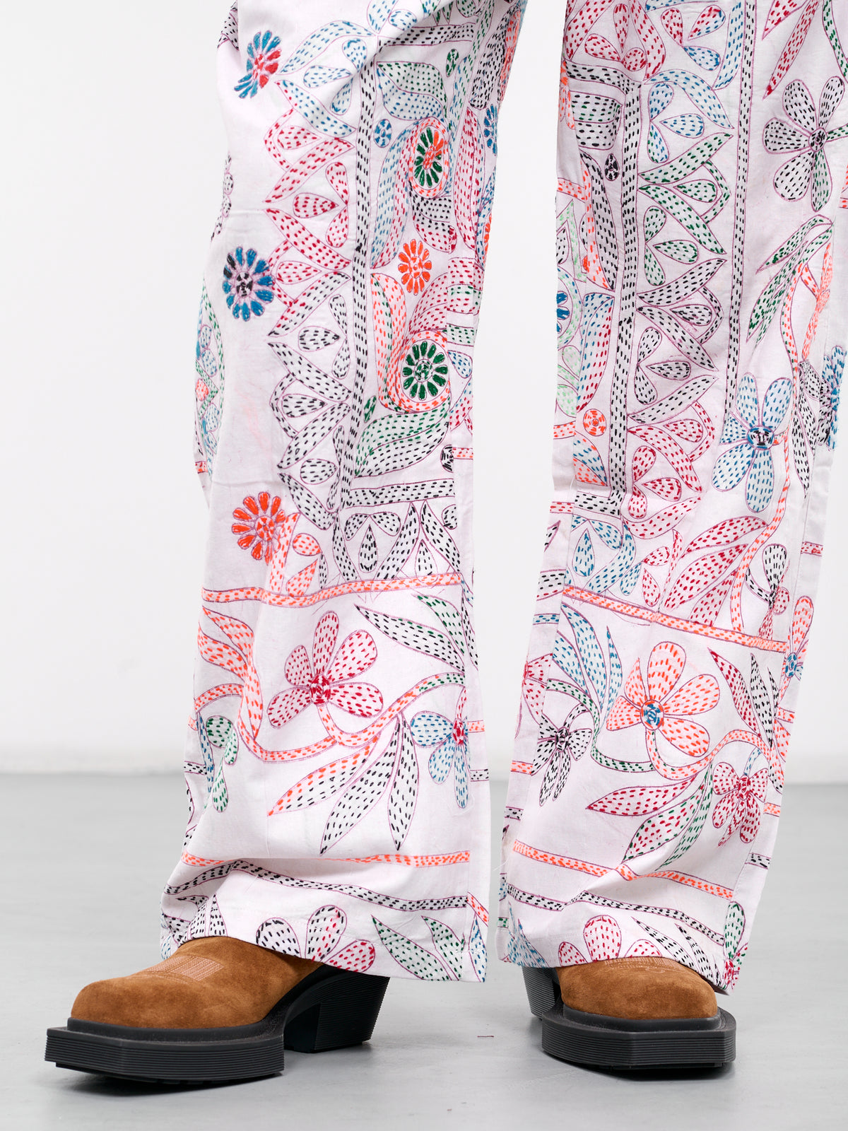 Embroidered Trousers (601241502-4-WHITE)