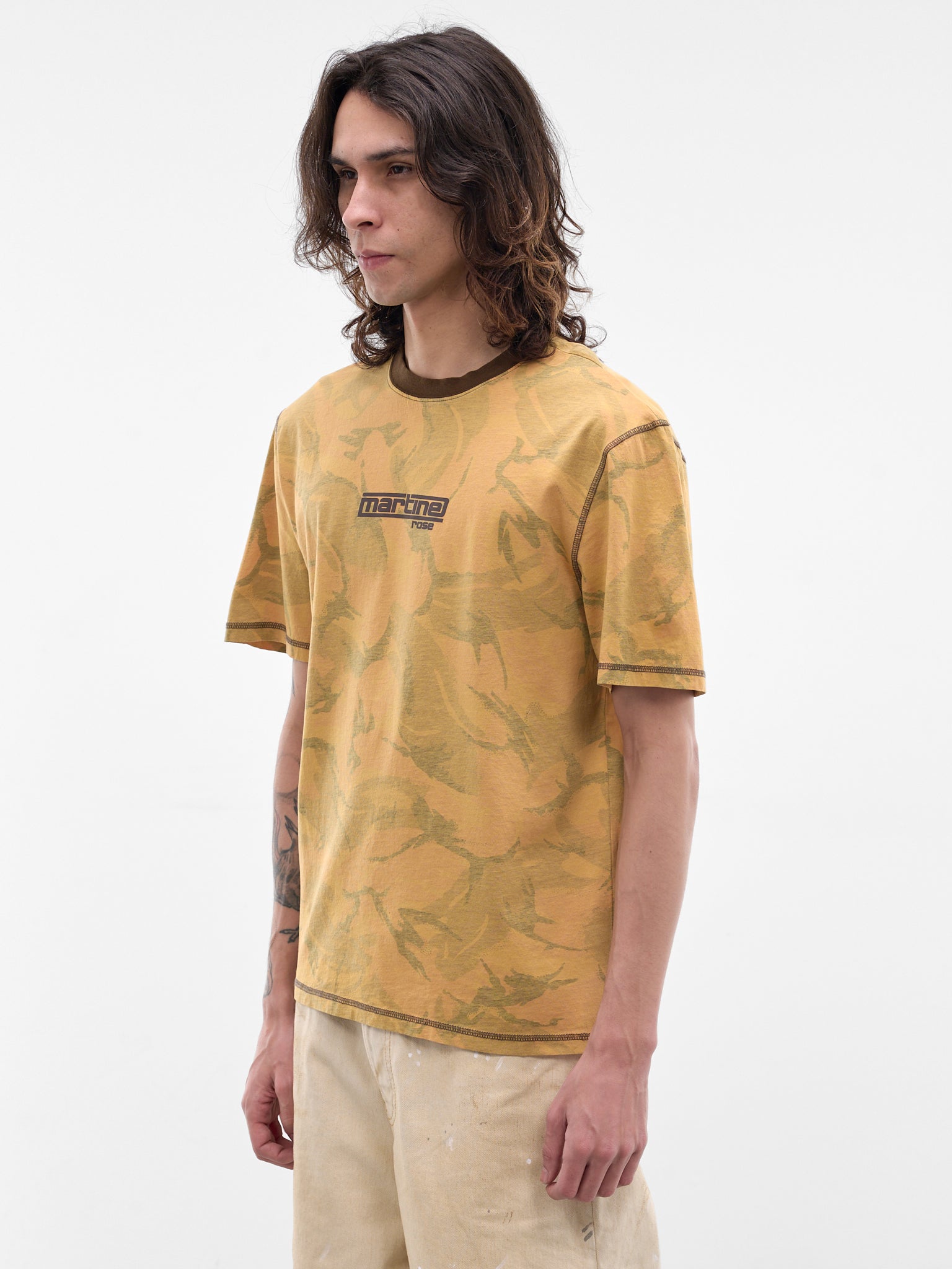 Orange Inside-Out Camo Tee (603JE10208F-ORANGE)