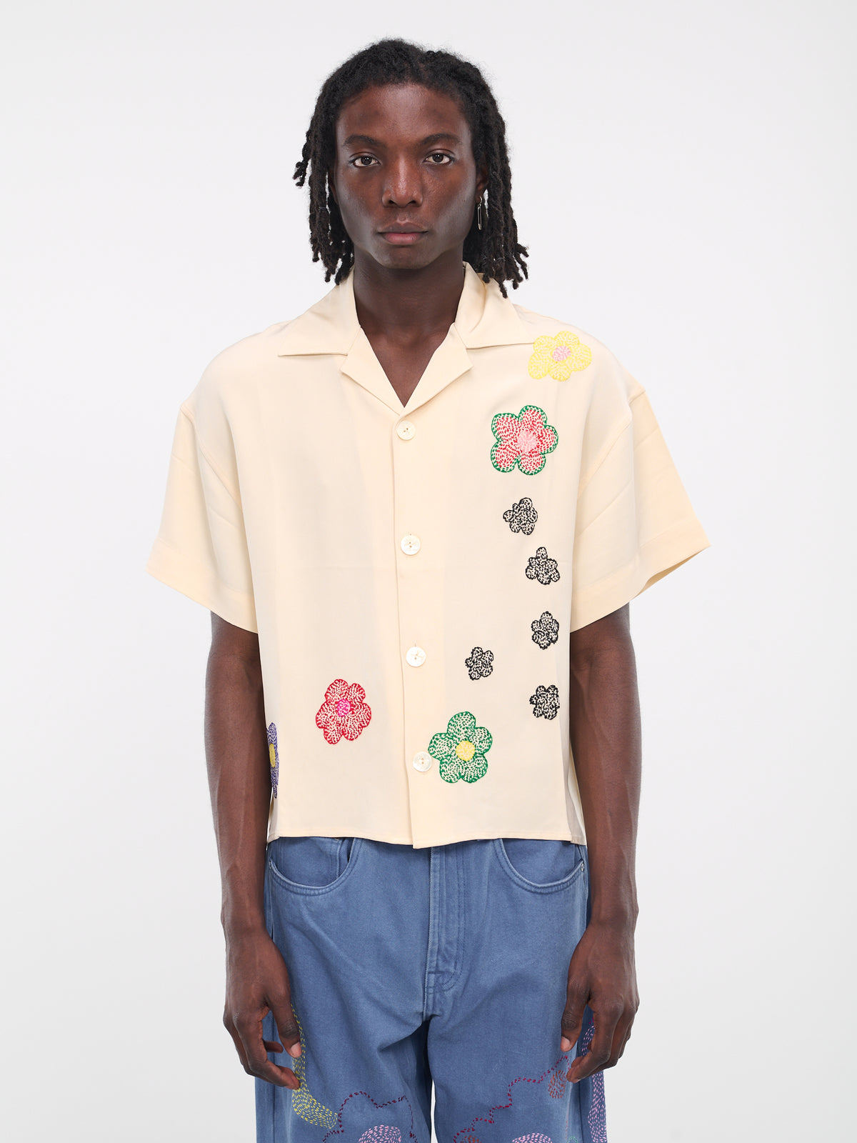 Flower Shirt (607231104-1-OFF-WHITE)