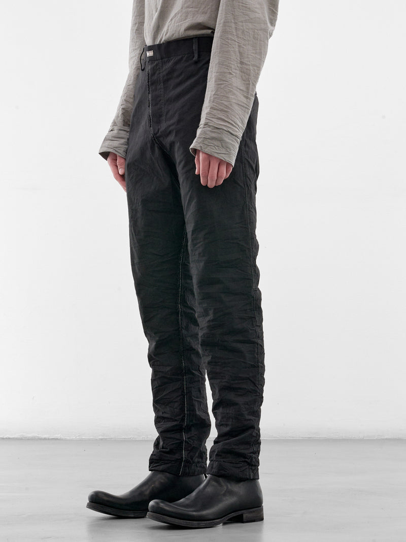Black Zimbabwe Cotton LP Trousers (5096-BLACK)