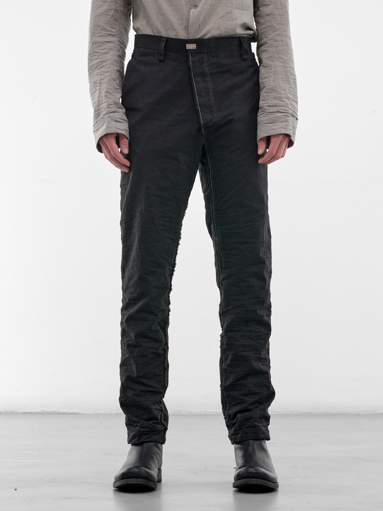 Black Zimbabwe Cotton LP Trousers (5096-BLACK)