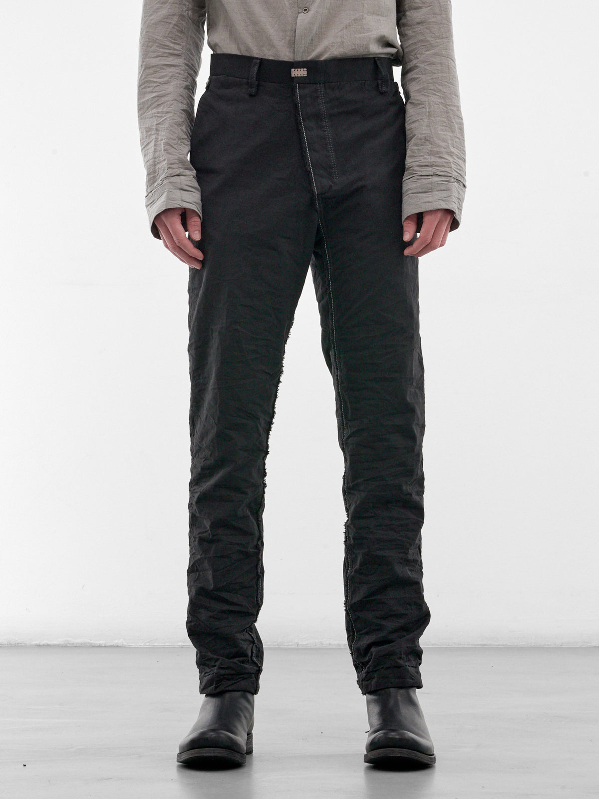 Black Zimbabwe Cotton LP Trousers (5096-BLACK)