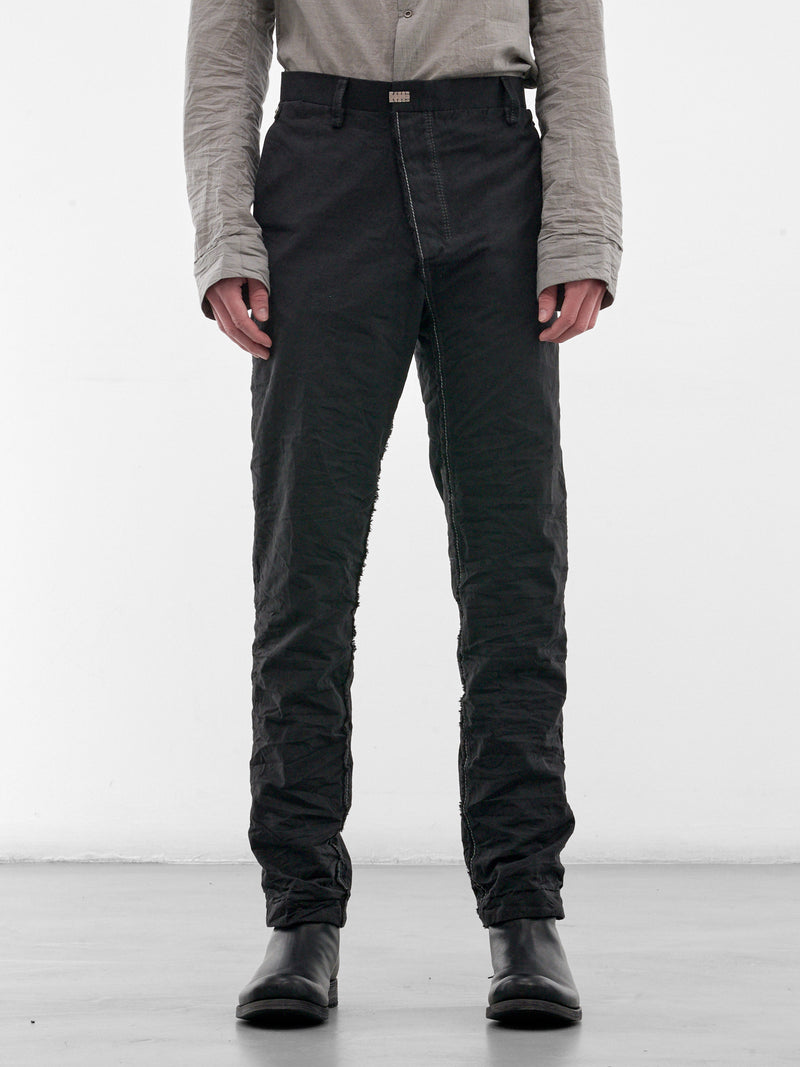 Black Zimbabwe Cotton LP Trousers (5096-BLACK)