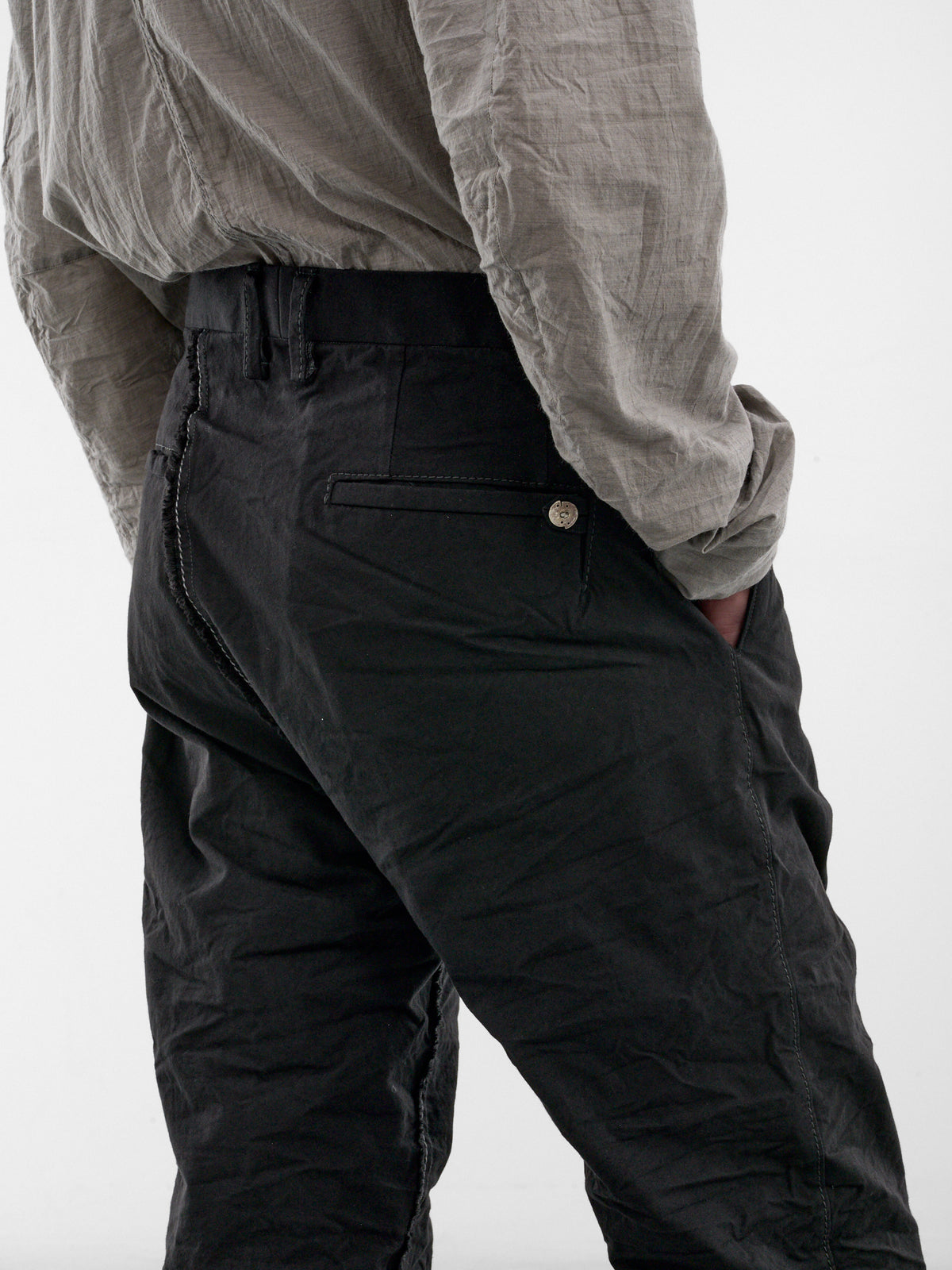 Black Zimbabwe Cotton LP Trousers (5096-BLACK)