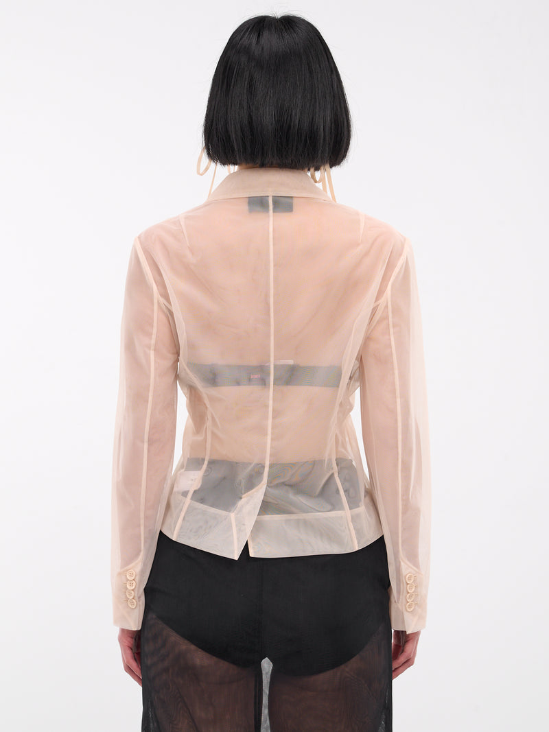 Sheer Tulle Jacket (6097B-0069-NUDE-CLEAR)
