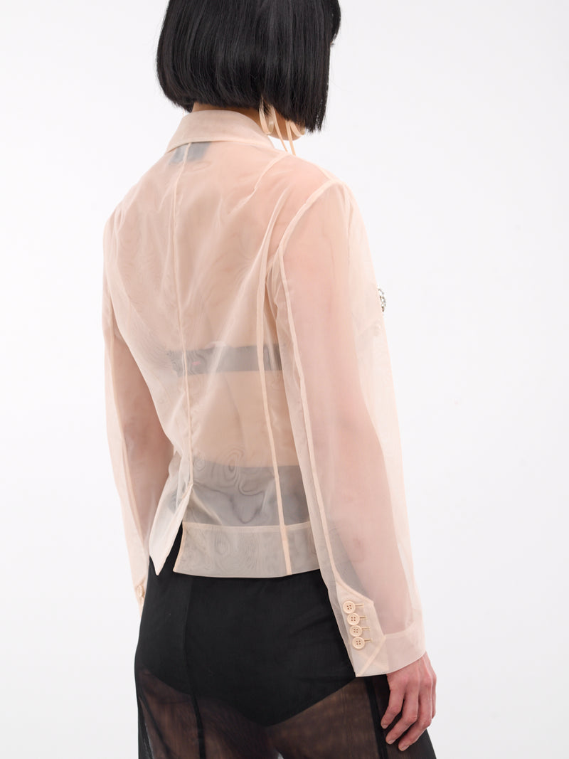 Sheer Tulle Jacket (6097B-0069-NUDE-CLEAR)