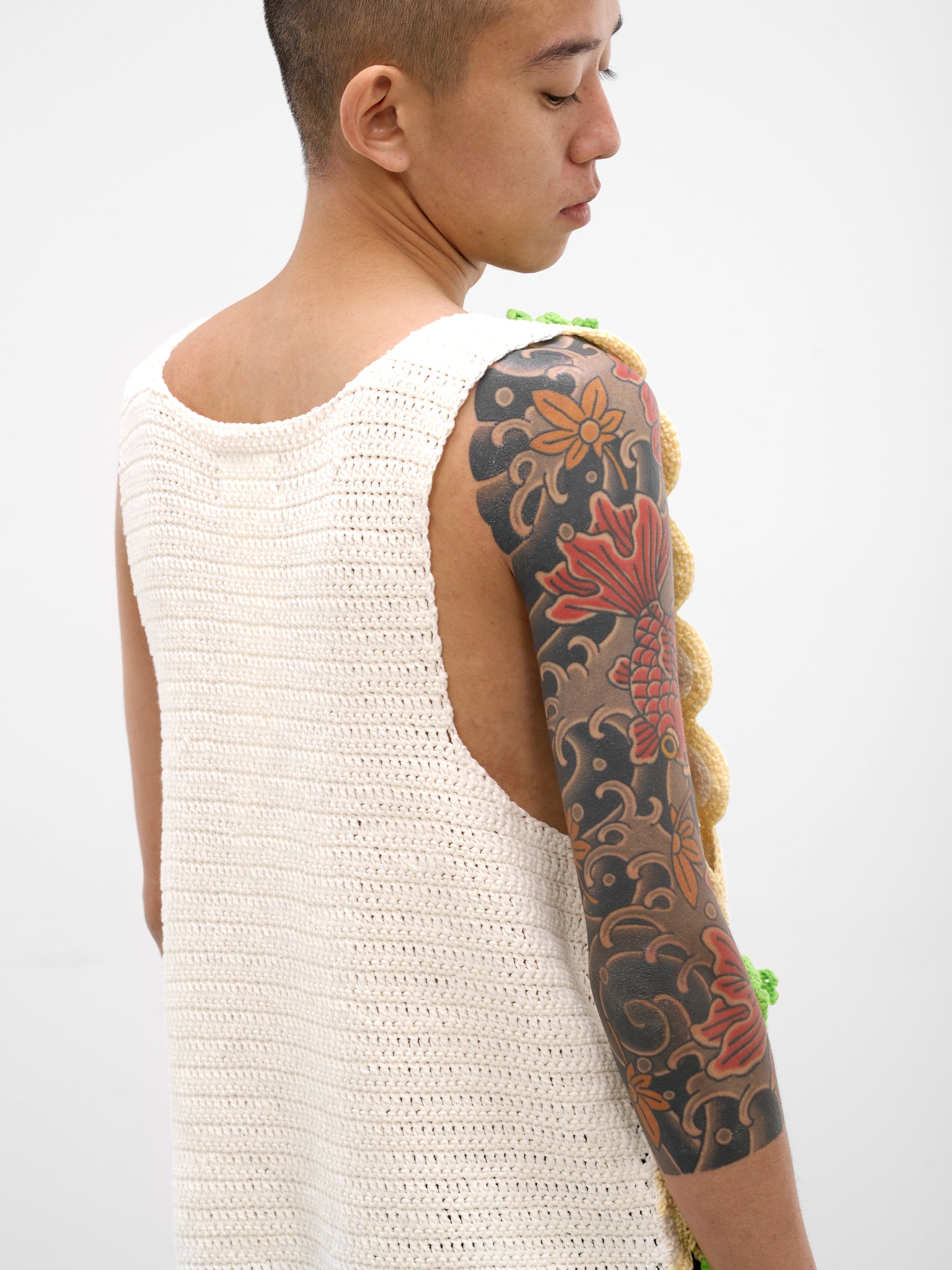 DOUBLET White Circle Root Knit Tank | H.Lorenzo - detail 2
