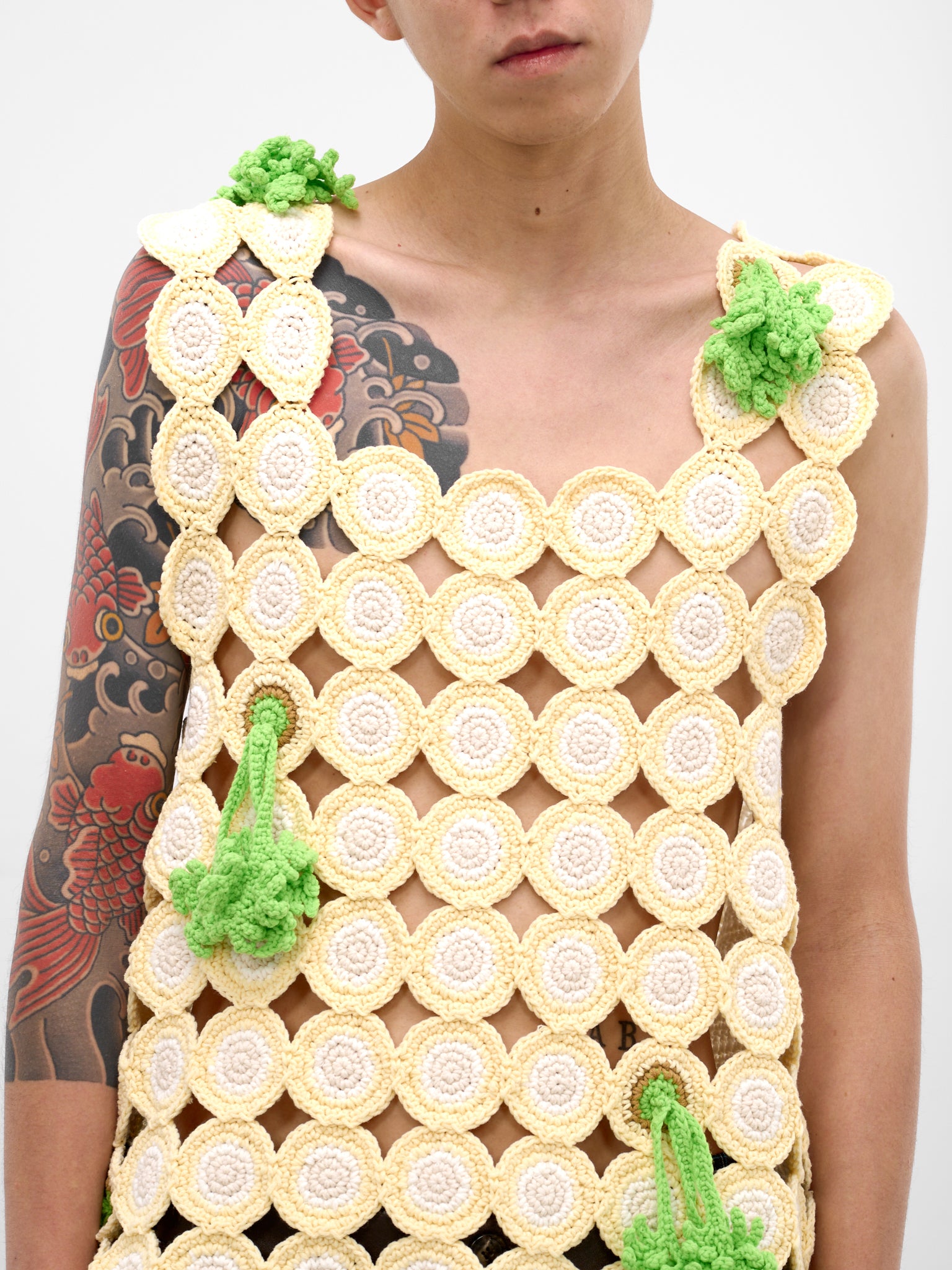 DOUBLET White Circle Root Knit Tank | H.Lorenzo - detail 1