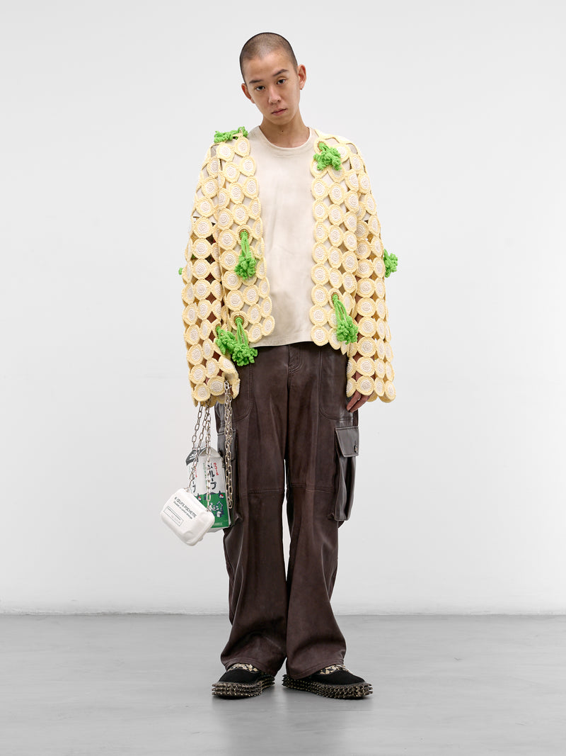 DOUBLET Circle Root Knit Cardigan | H.Lorenzo - styled