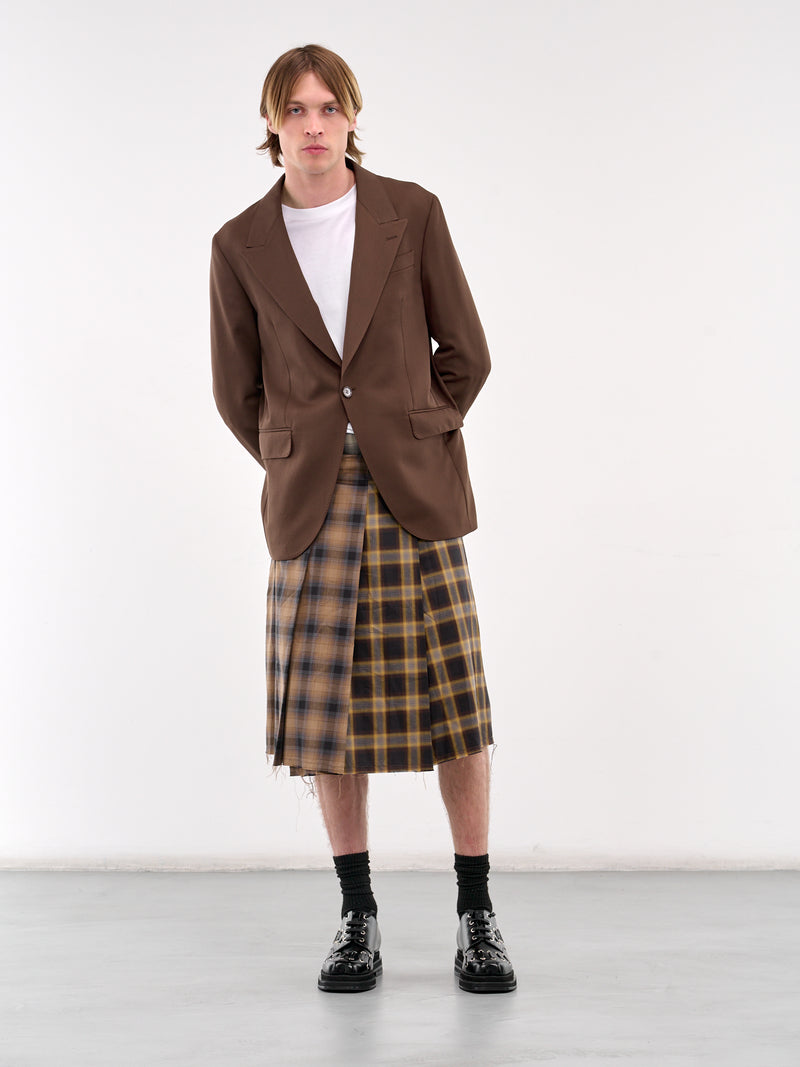 Peaked Lapel Blazer (6119DB-1217-CHOCOLATE-PEARL-CL)