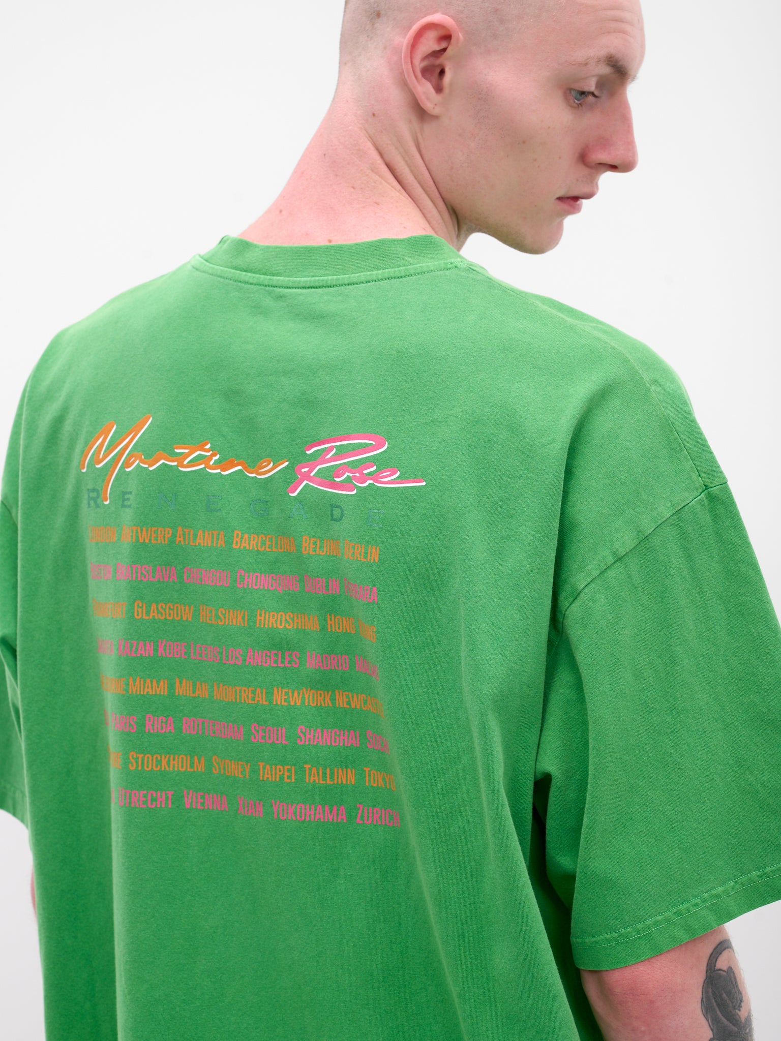 Green Graphic Oversized Tee (621JE01400H-GREEN)