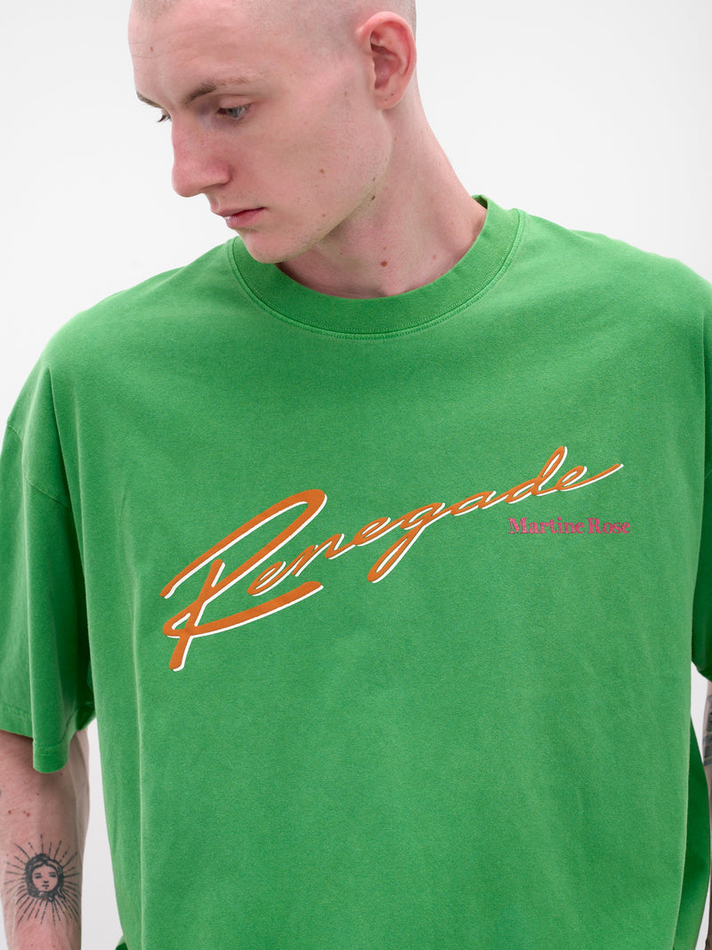 Green Graphic Oversized Tee (621JE01400H-GREEN)