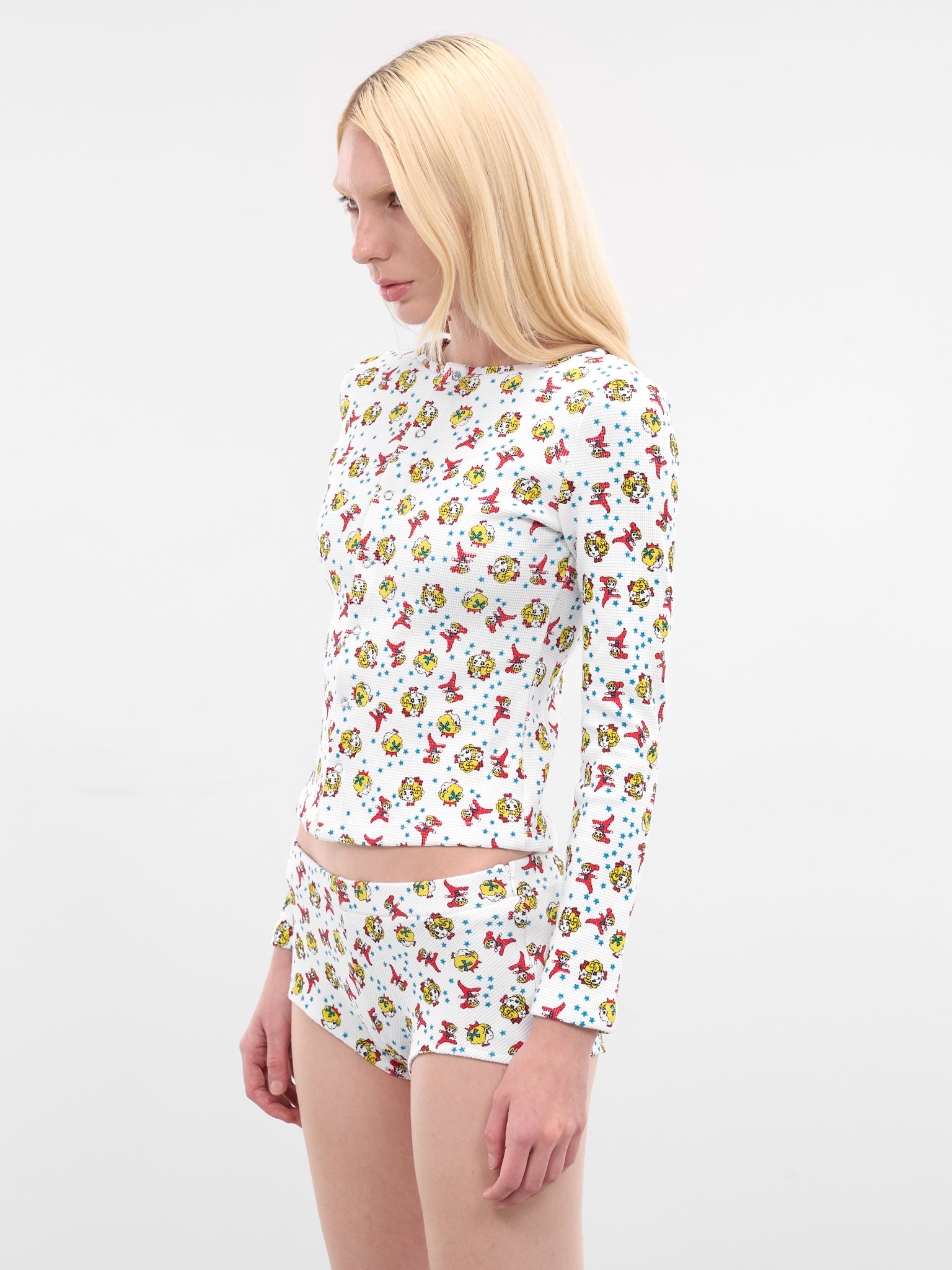 Girl Baby White Thermal Top (64-BABY-WHITE)