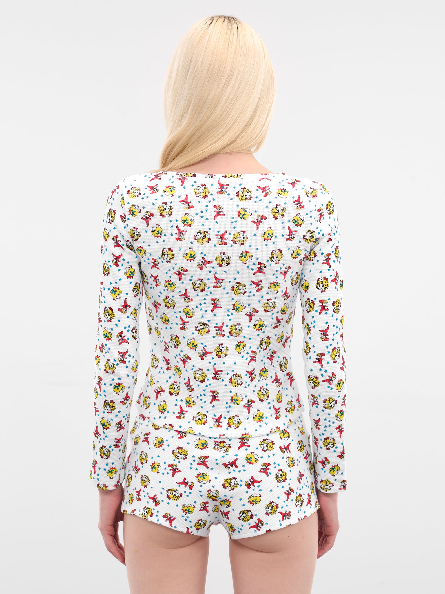 Girl Baby White Thermal Top (64-BABY-WHITE)