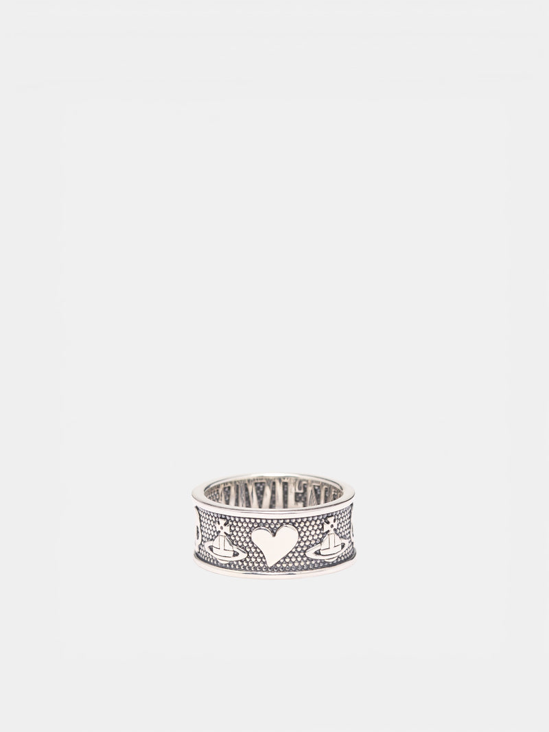 Silver Orb Kingston Ring (64040080-01Q001-SM-OXIDISED-SI)