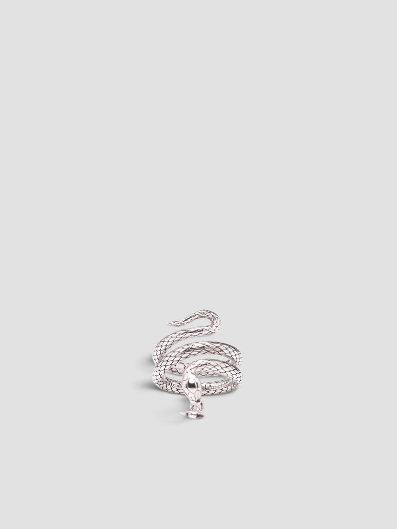 Silver Snake Ring (6404018B-01P017-ANTIQUE-PLATIN)