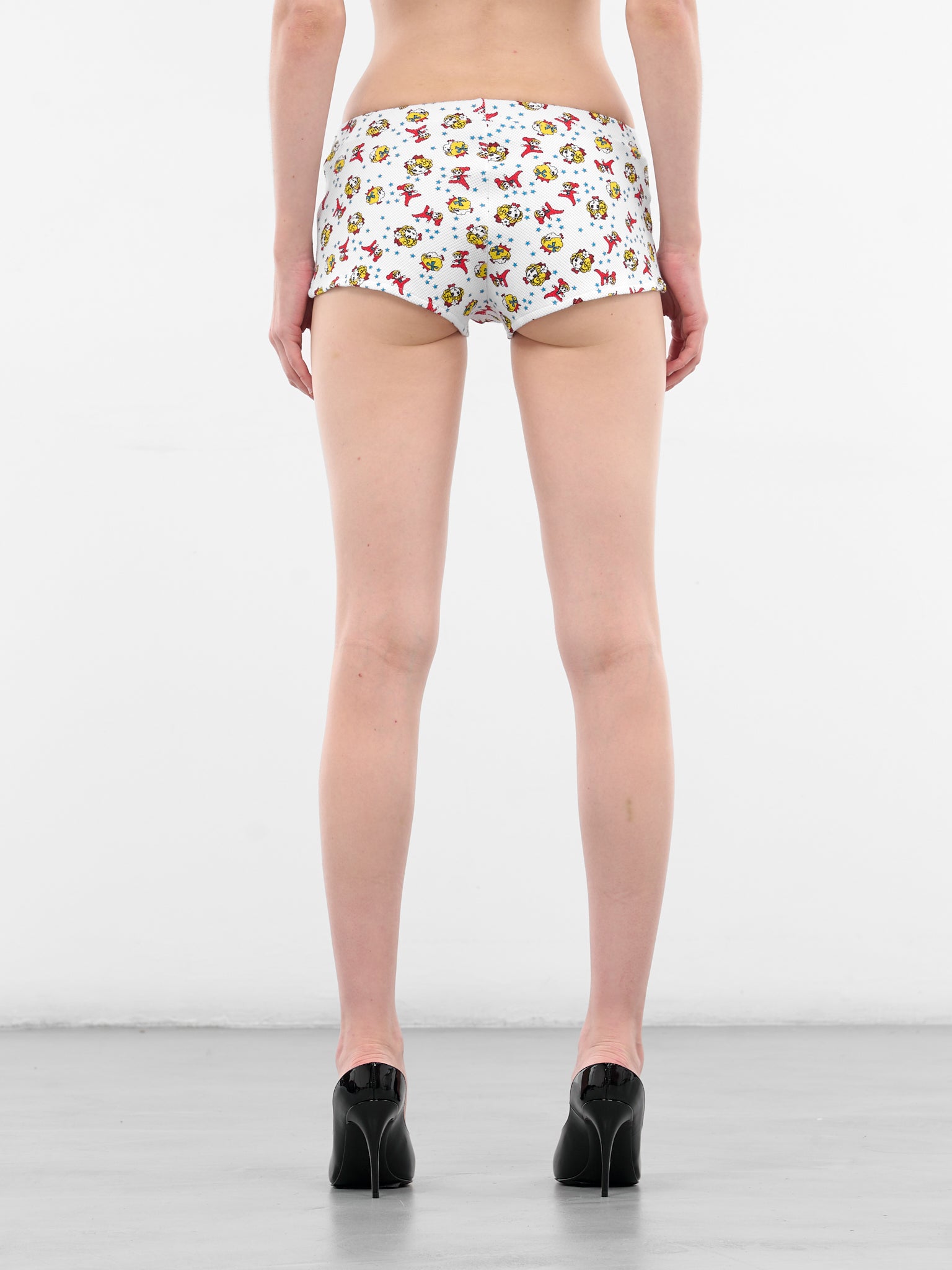 Baby Print Thermal Micro Shorts (65-BABY-WHITE)