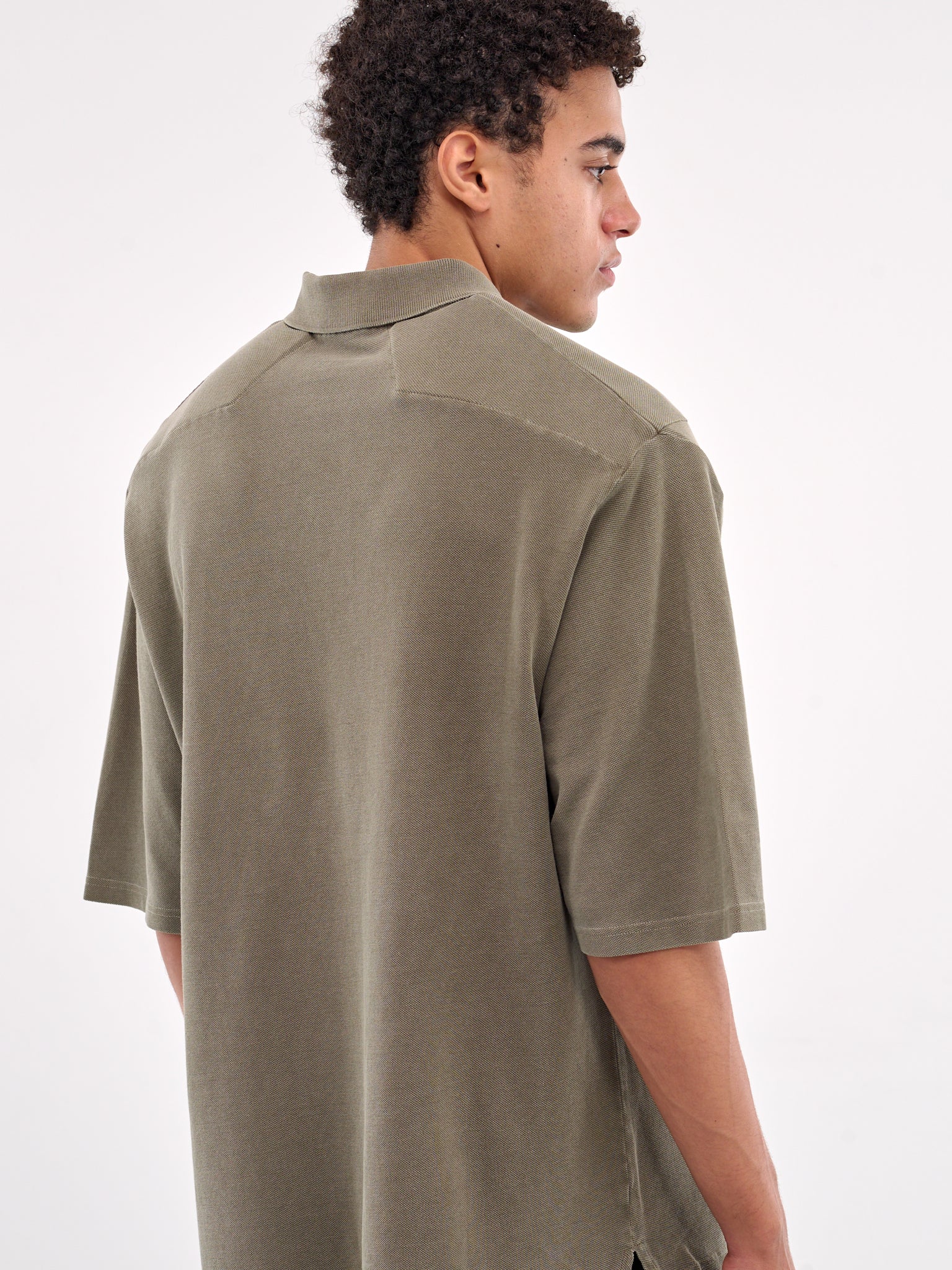 Shoulder Pad Polo Shirt (654JE02411L-GREEN)