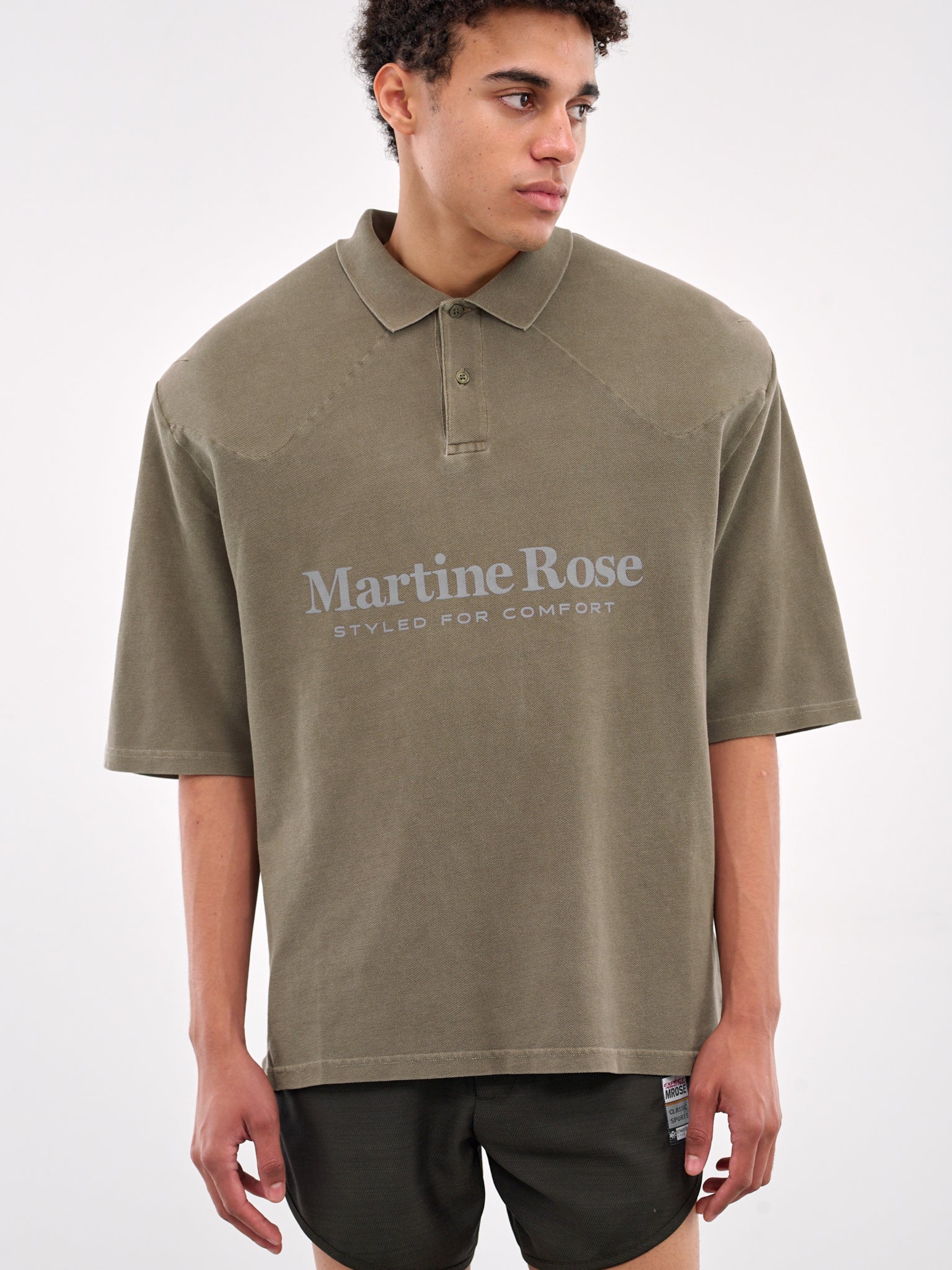 Shoulder Pad Polo Shirt (654JE02411L-GREEN)