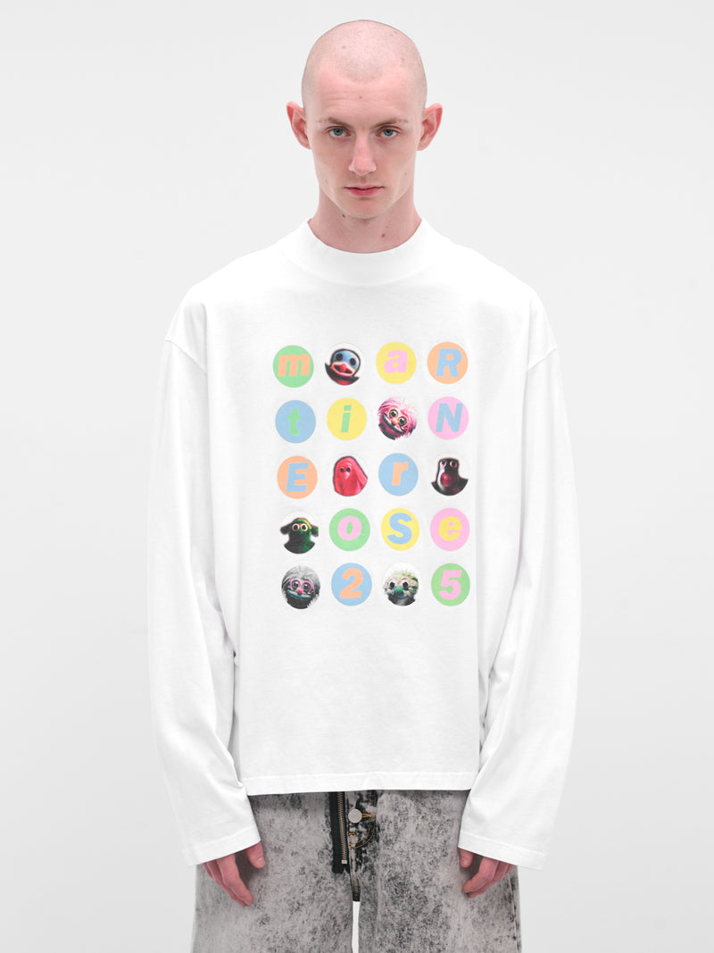 White Oversized Graphic Long Sleeve (658JE06000J-WHITE)