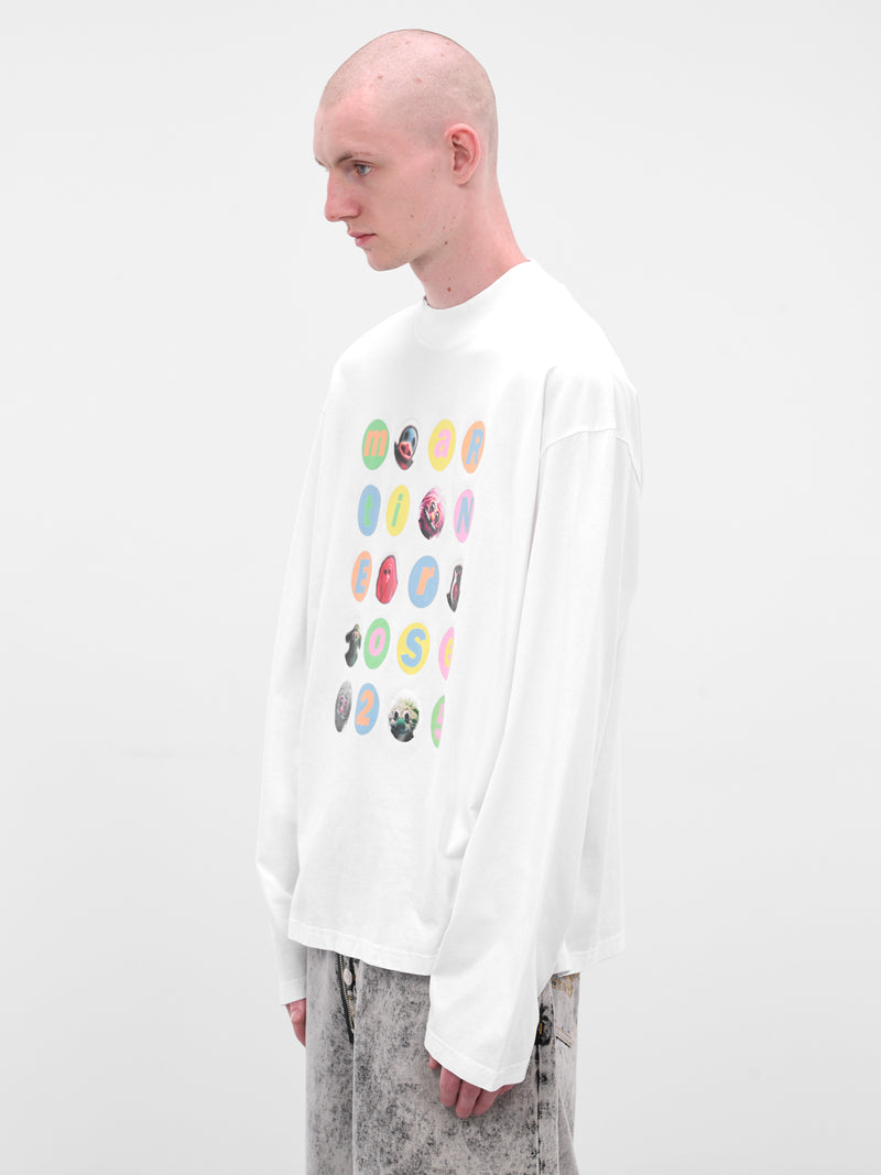 White Oversized Graphic Long Sleeve (658JE06000J-WHITE)