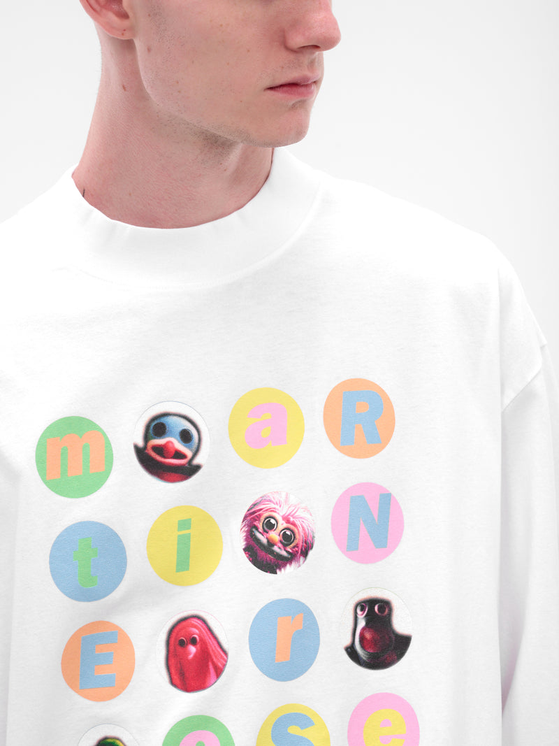 White Oversized Graphic Long Sleeve (658JE06000J-WHITE)