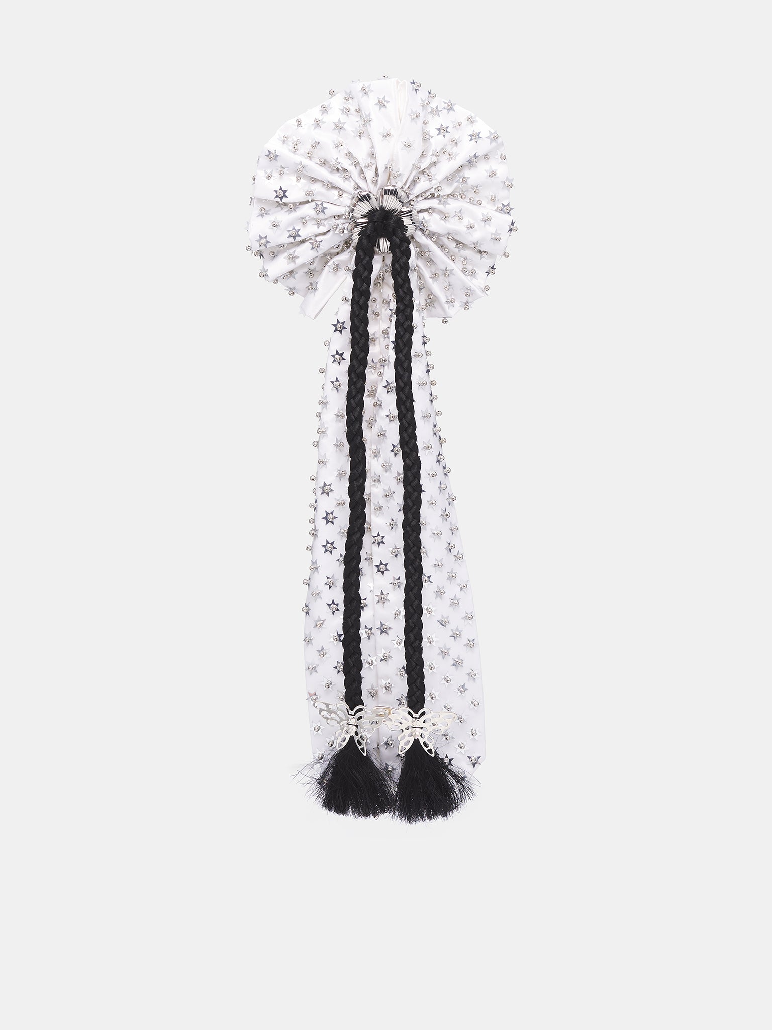 Rider Rosette Hair Clip (6608-RIDER-WHITE)