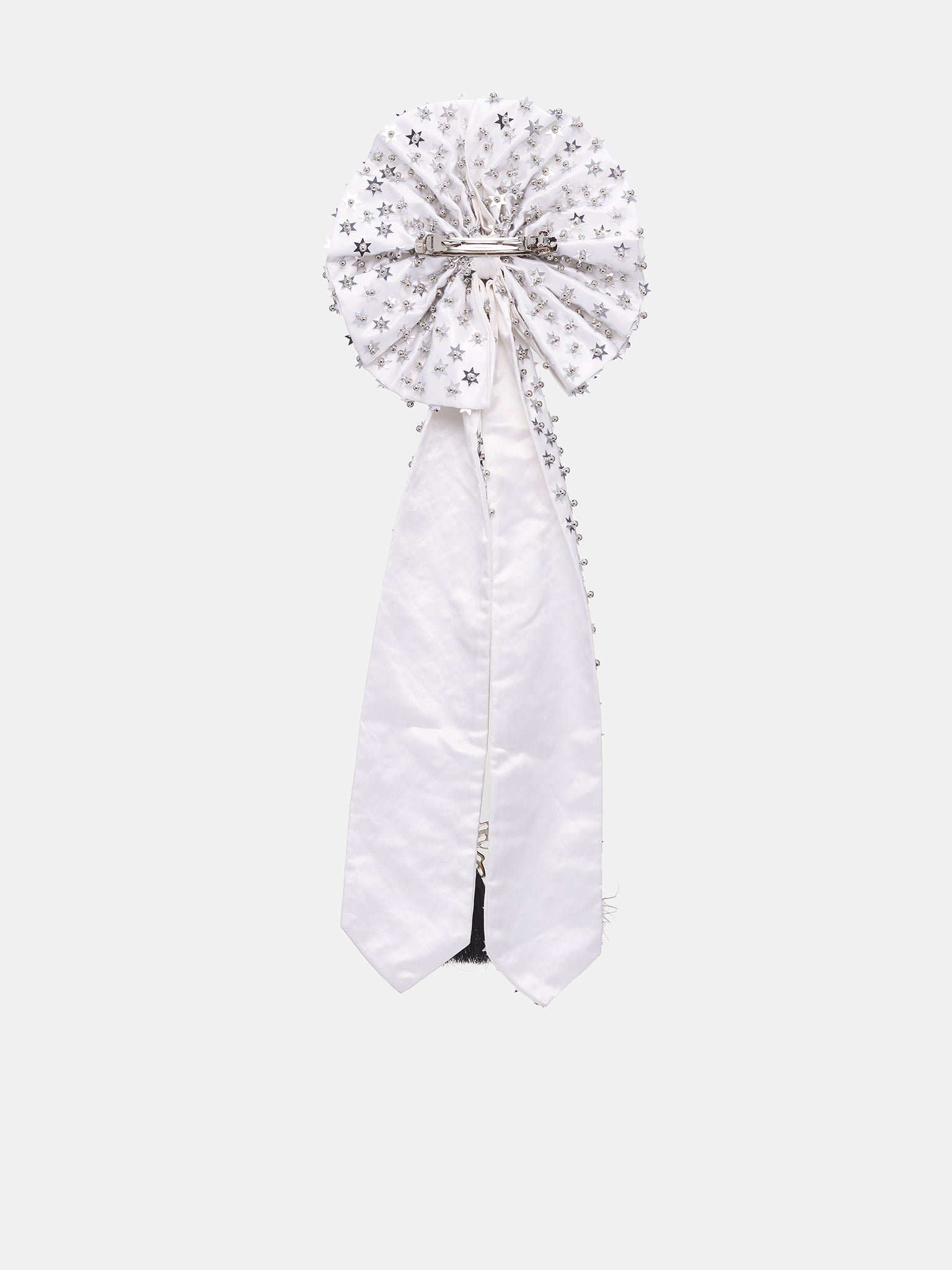 Rider Rosette Hair Clip (6608-RIDER-WHITE)