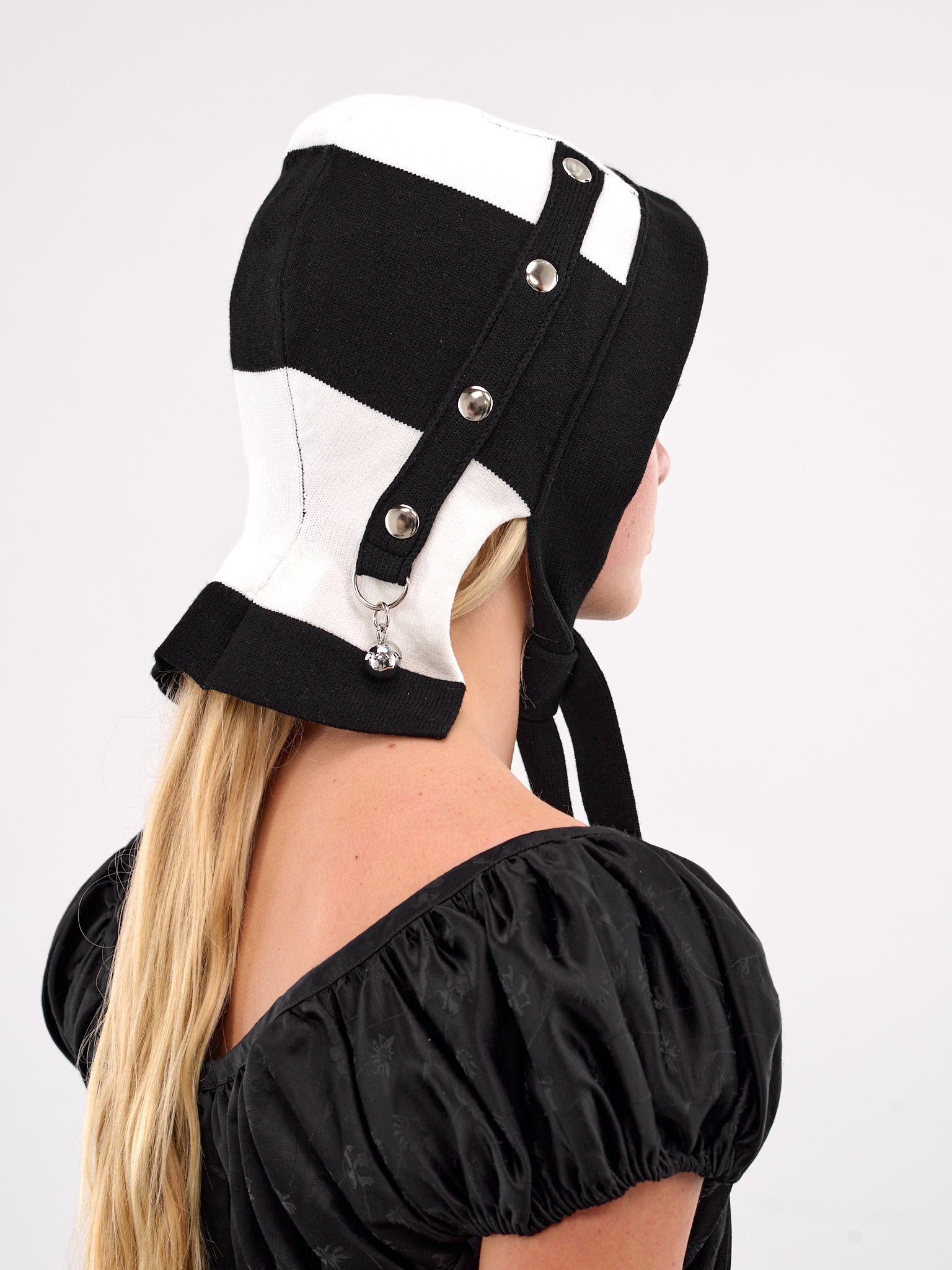 Kip Studded Knit Hat (6618-KIP-BLACK-CREAM)