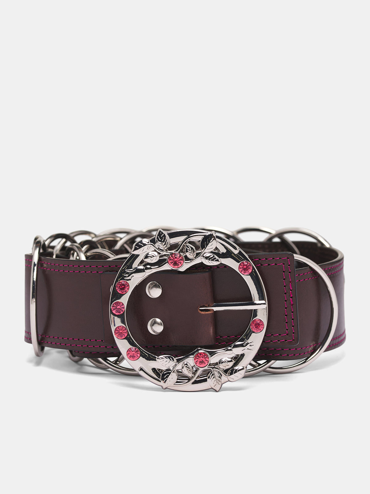 Brown Leather Ring Trouser Belt (6716-RING-BROWN)
