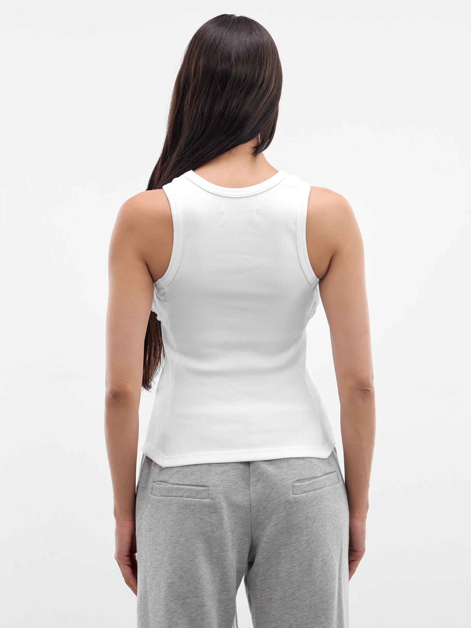 White Cotton Bumbag Vest (694JE08000-WHITE)