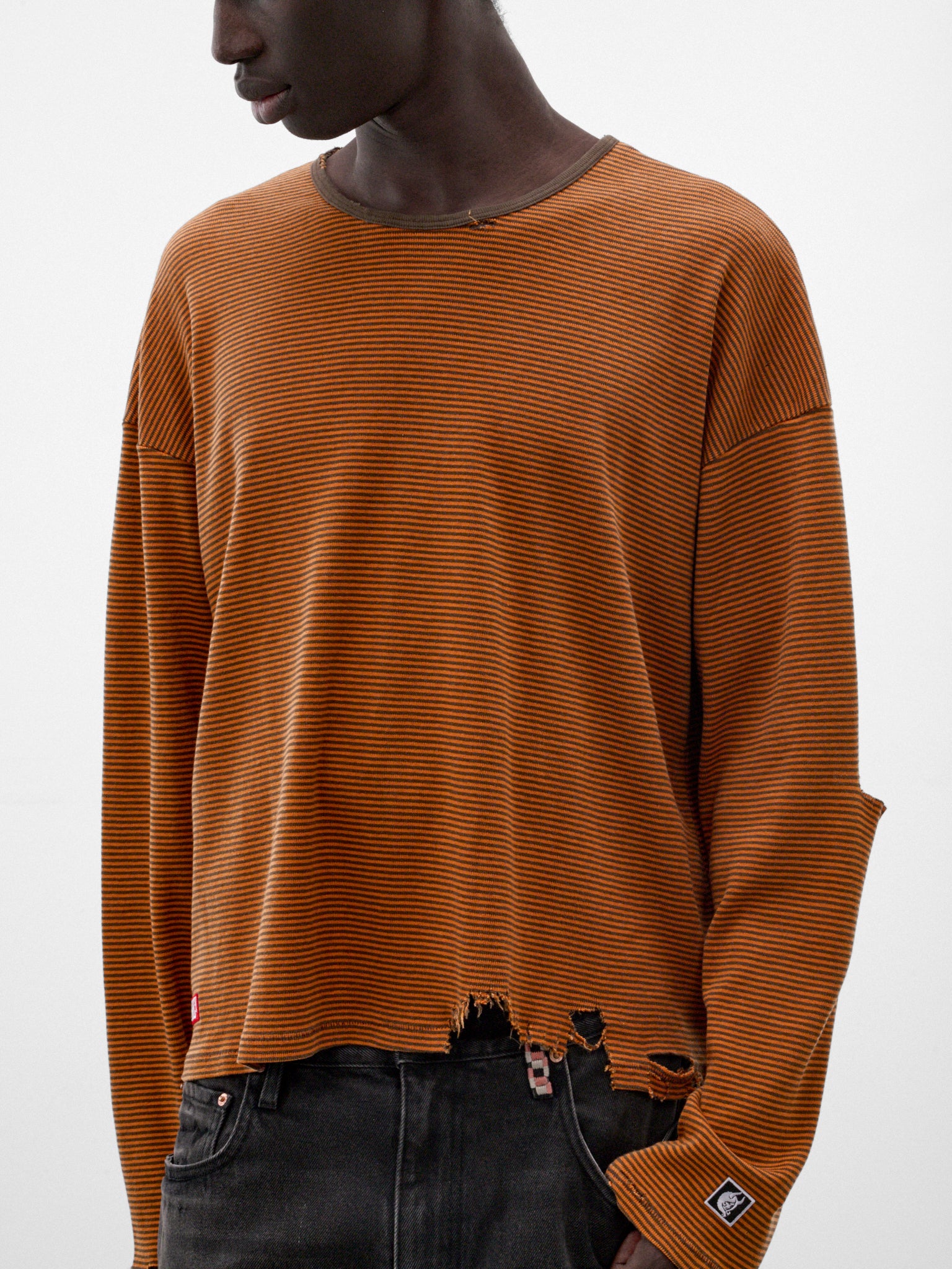 Orange Consequence Oversized Long Sleeve (6M002Q3018ORG-ORANGE)