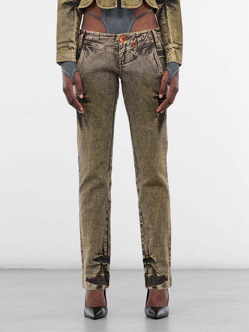 Miss Sixty x KNWLS Faded Jeans (6M1JJ90200-ILVE-GREEN)