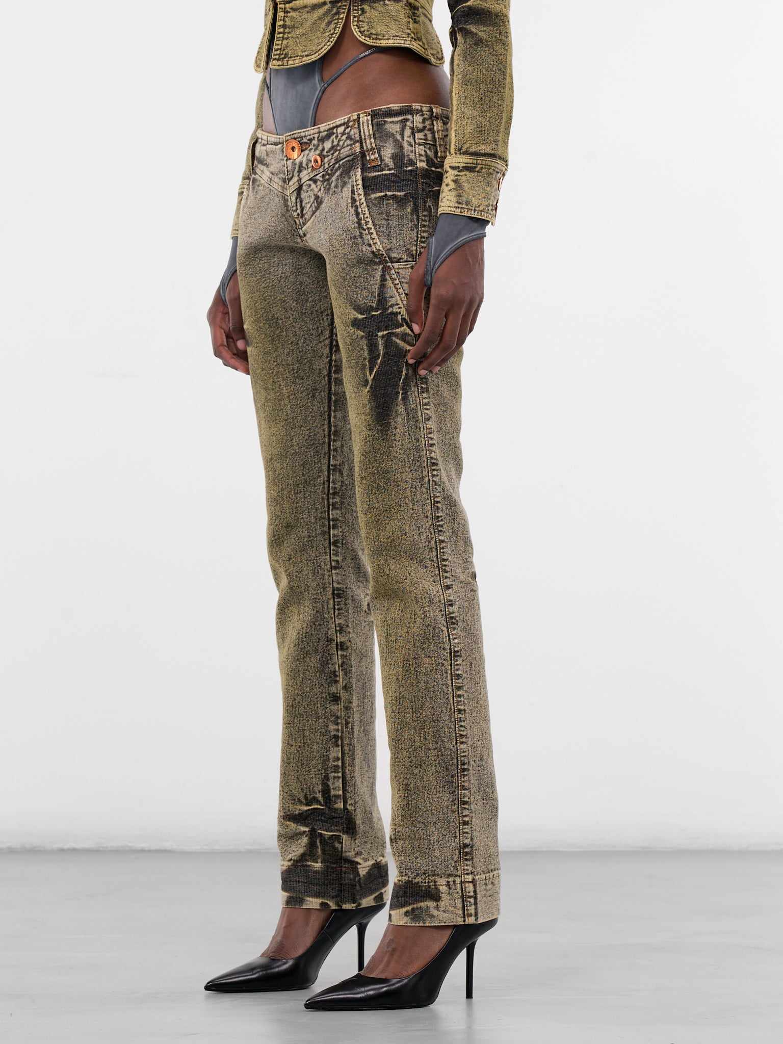 Miss Sixty x KNWLS Faded Jeans (6M1JJ90200-ILVE-GREEN)